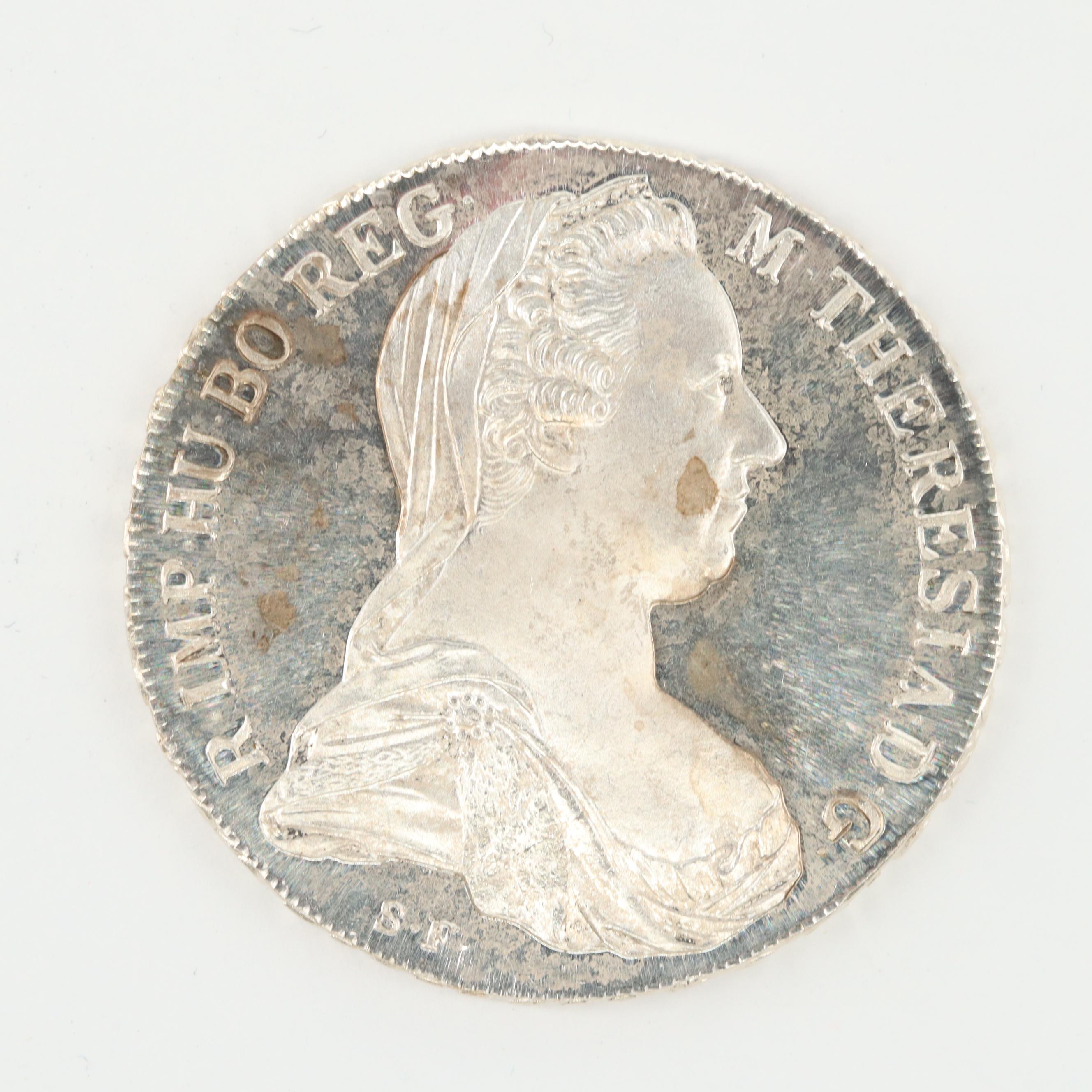 1780 Maria Thaler Silver Bullion Trade Coin Restrike
