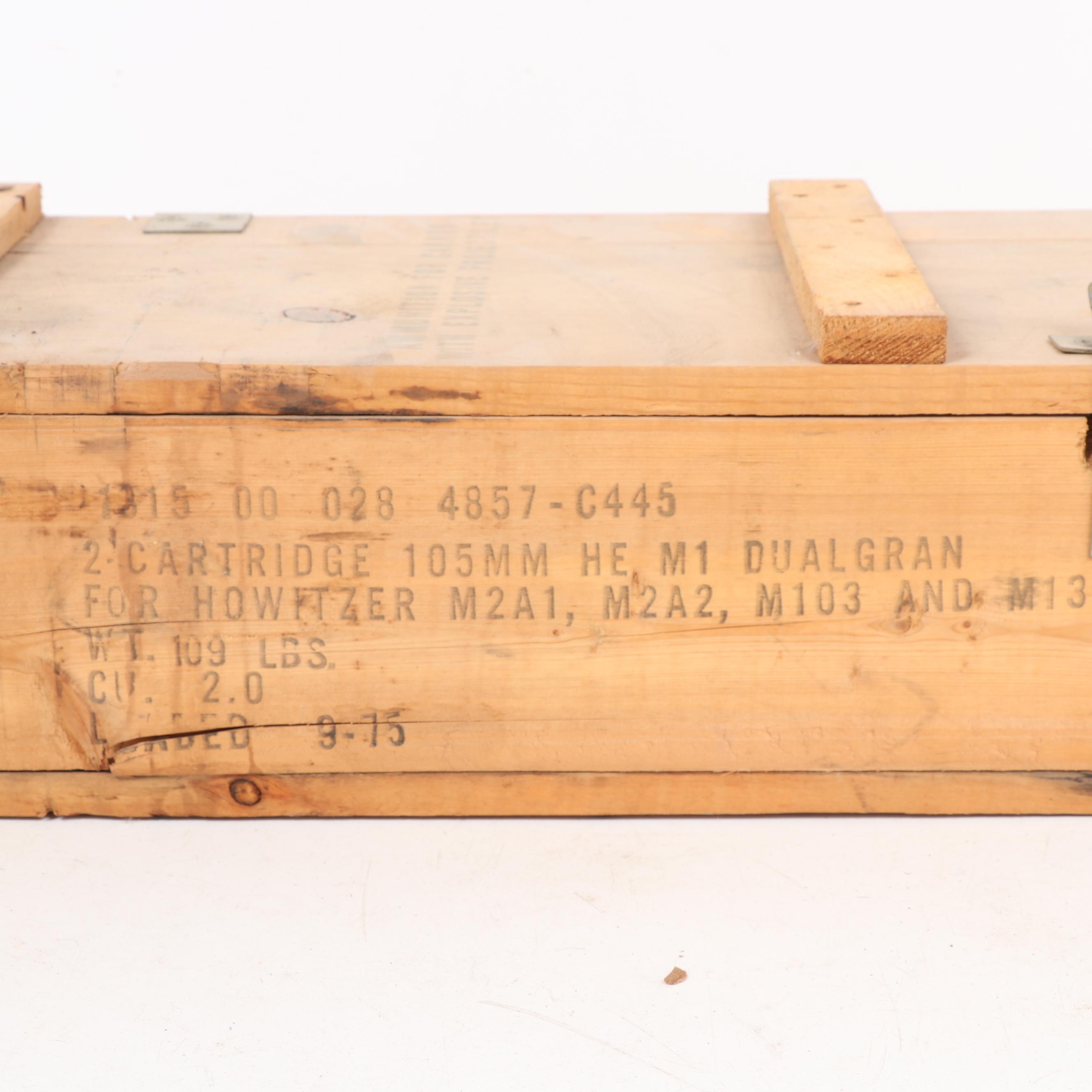 Vietnam War Era U.S. Military Ammunition Crates
