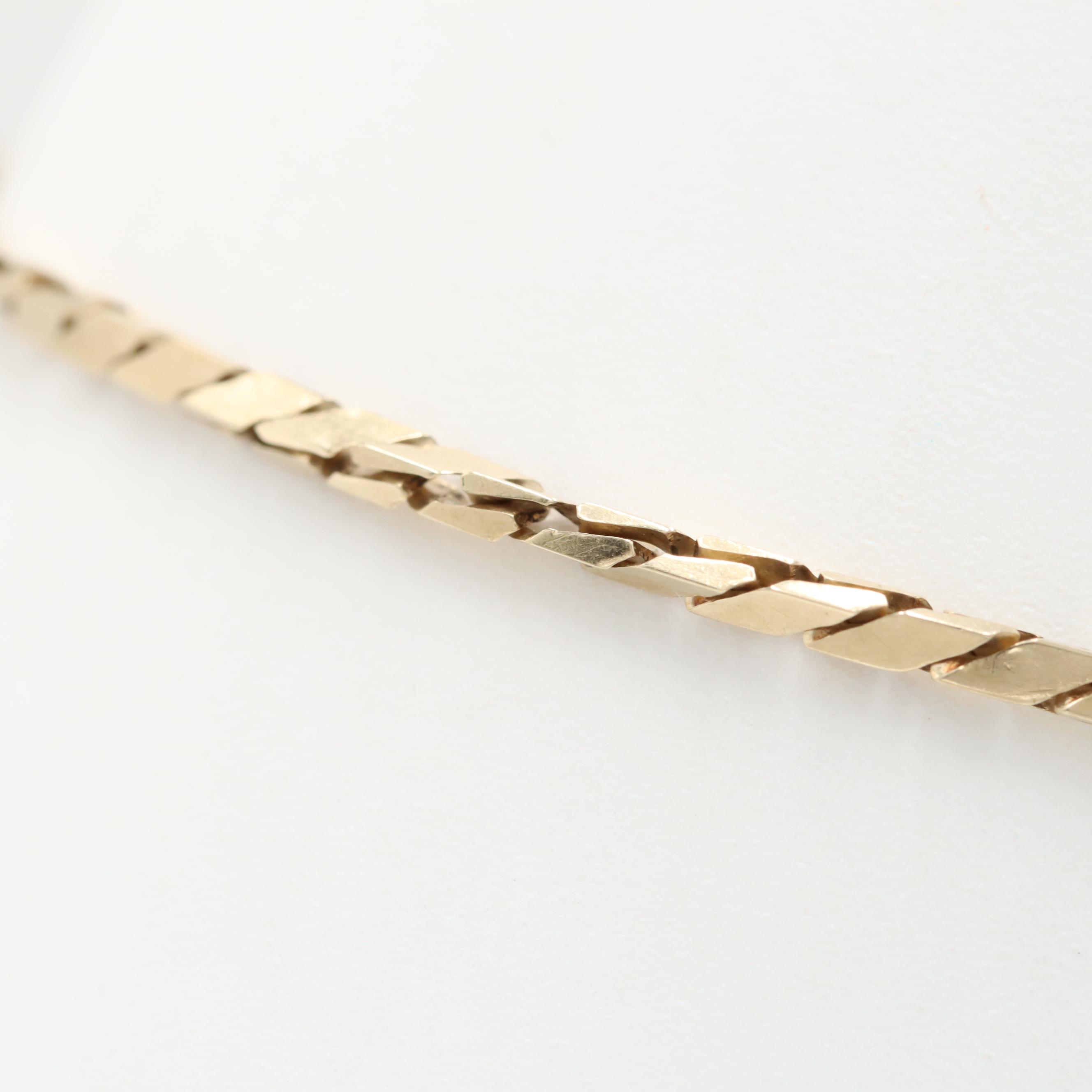 Vintage Balestra 14K Yellow Gold Bracelet