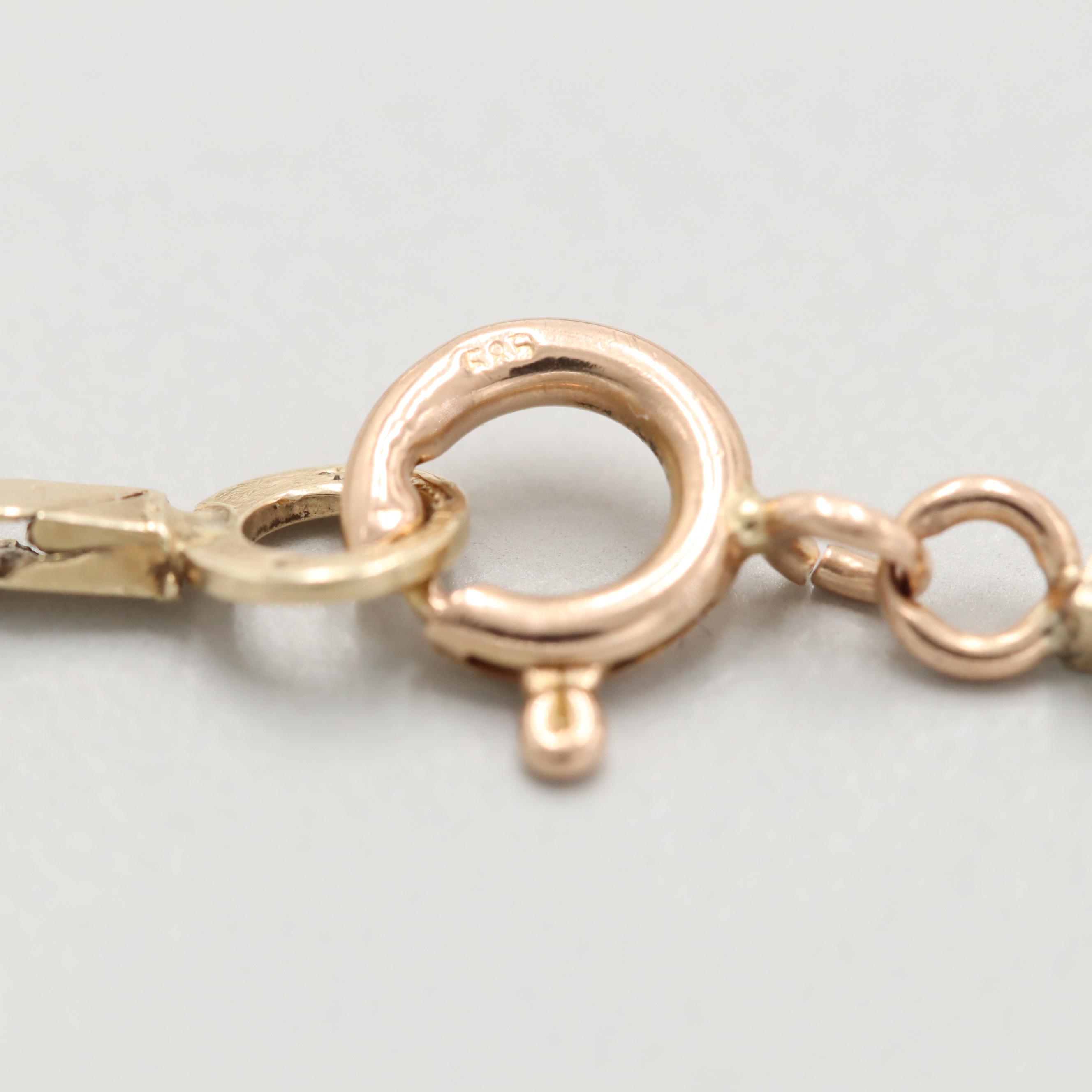 Vintage Balestra 14K Yellow Gold Bracelet