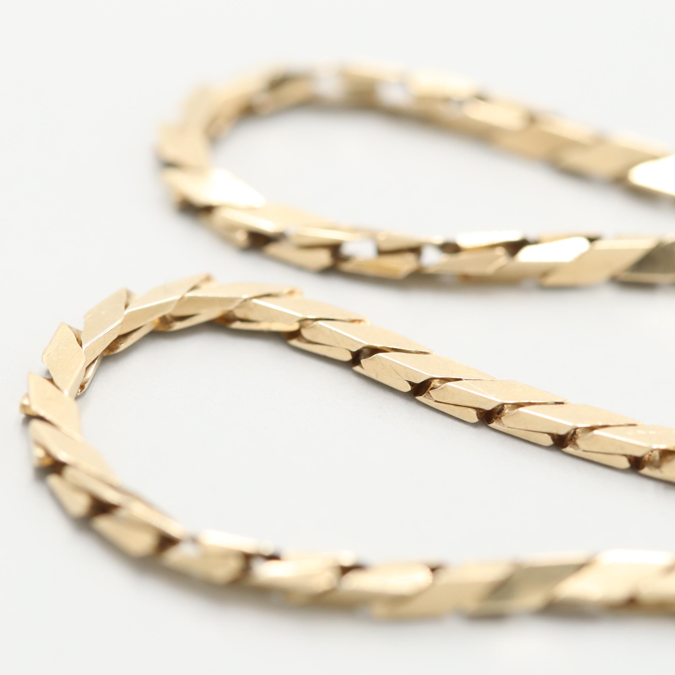 Vintage Balestra 14K Yellow Gold Bracelet