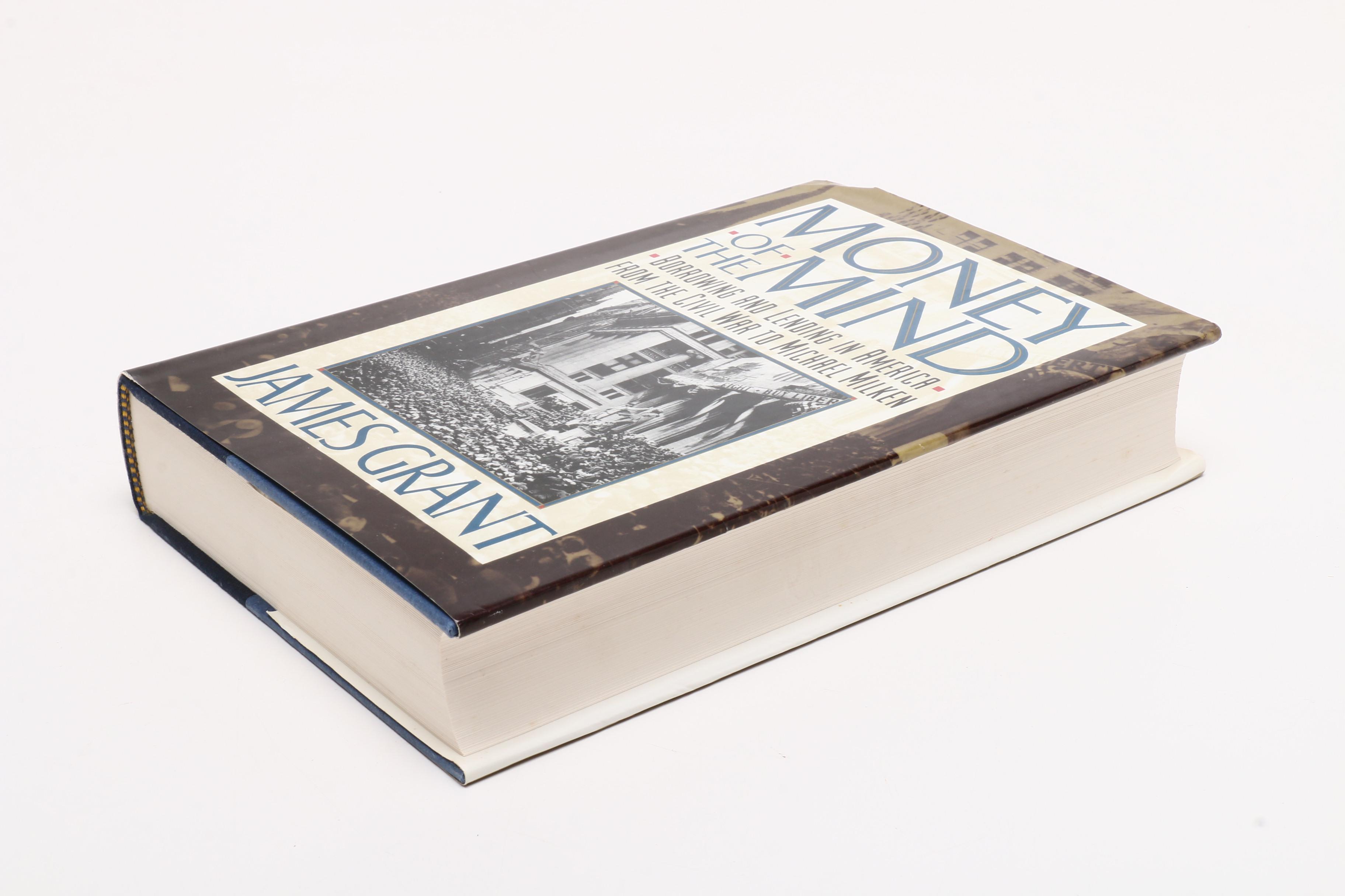 Signed "Money of the Mind" with Other First Edition Economic Books