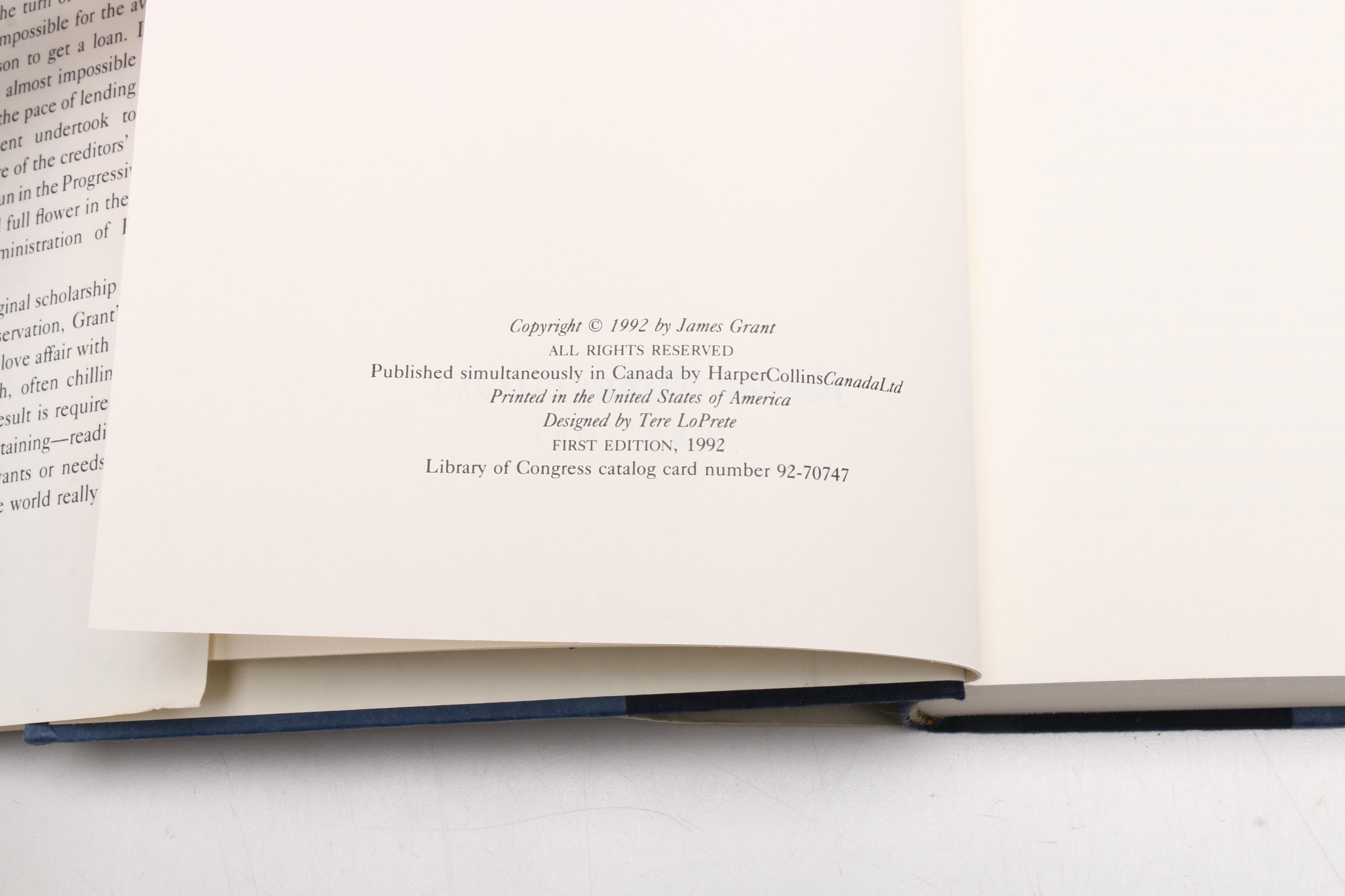 Signed "Money of the Mind" with Other First Edition Economic Books