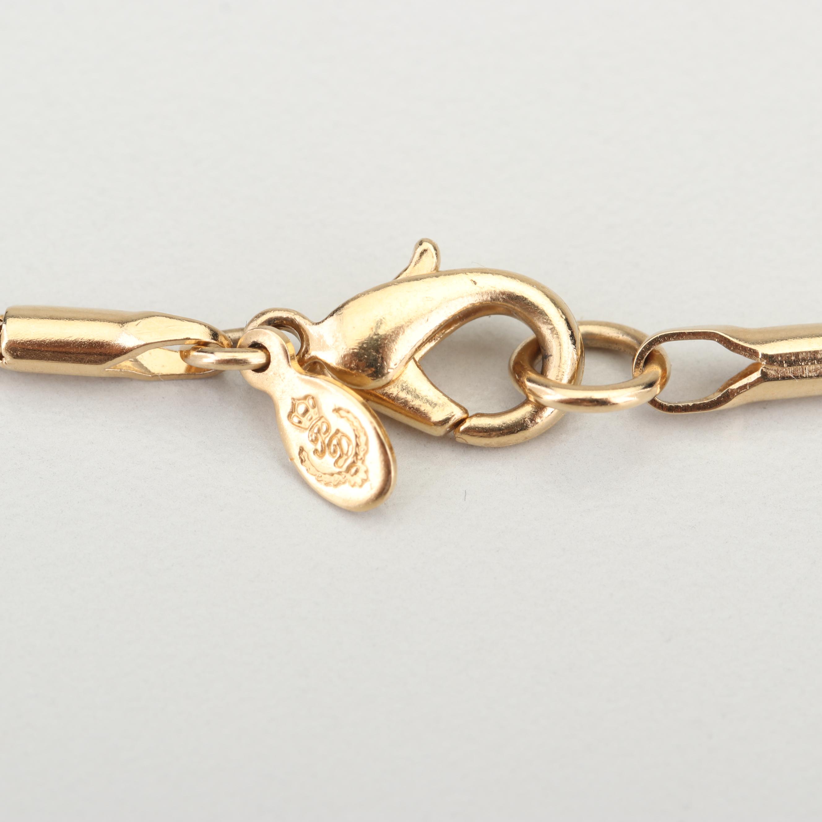 Yellow Gold Wash Replica South African Krugerrand Coin Necklace