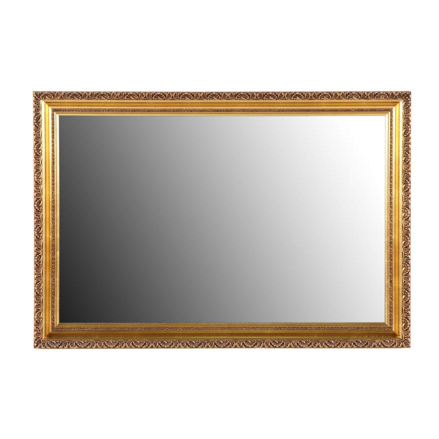 Coffey and Thompson Gilt Framed Wall Mirror, Late 20th Century