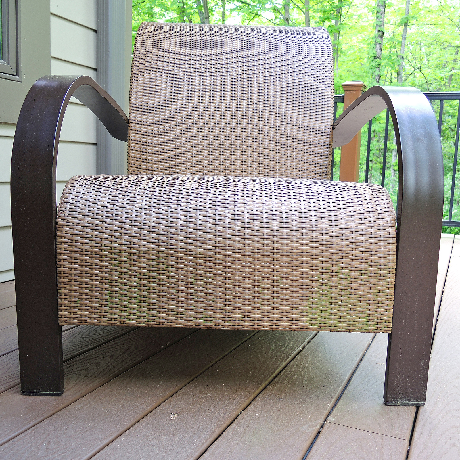 Thos. Baker Moderne All Weather Club Chair with Ottoman