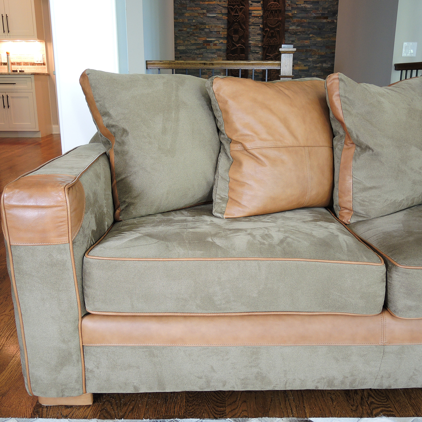 Sklar Peppler 1200 SL Series Microfiber Upholstered Sectional Sofa