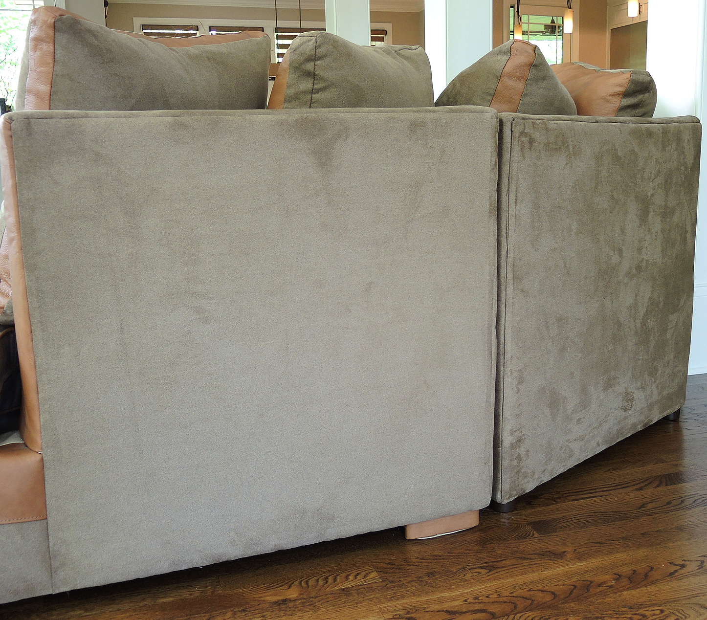 Sklar Peppler 1200 SL Series Microfiber Upholstered Sectional Sofa