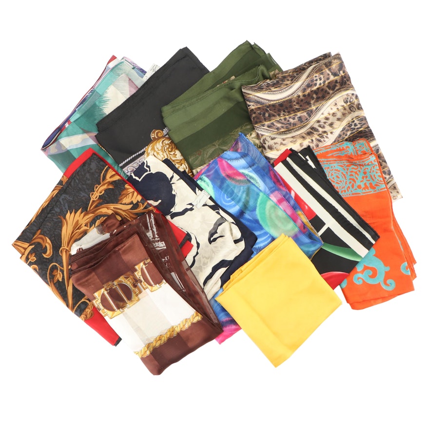 Assortment of Scarves Including Hiroko Kapp