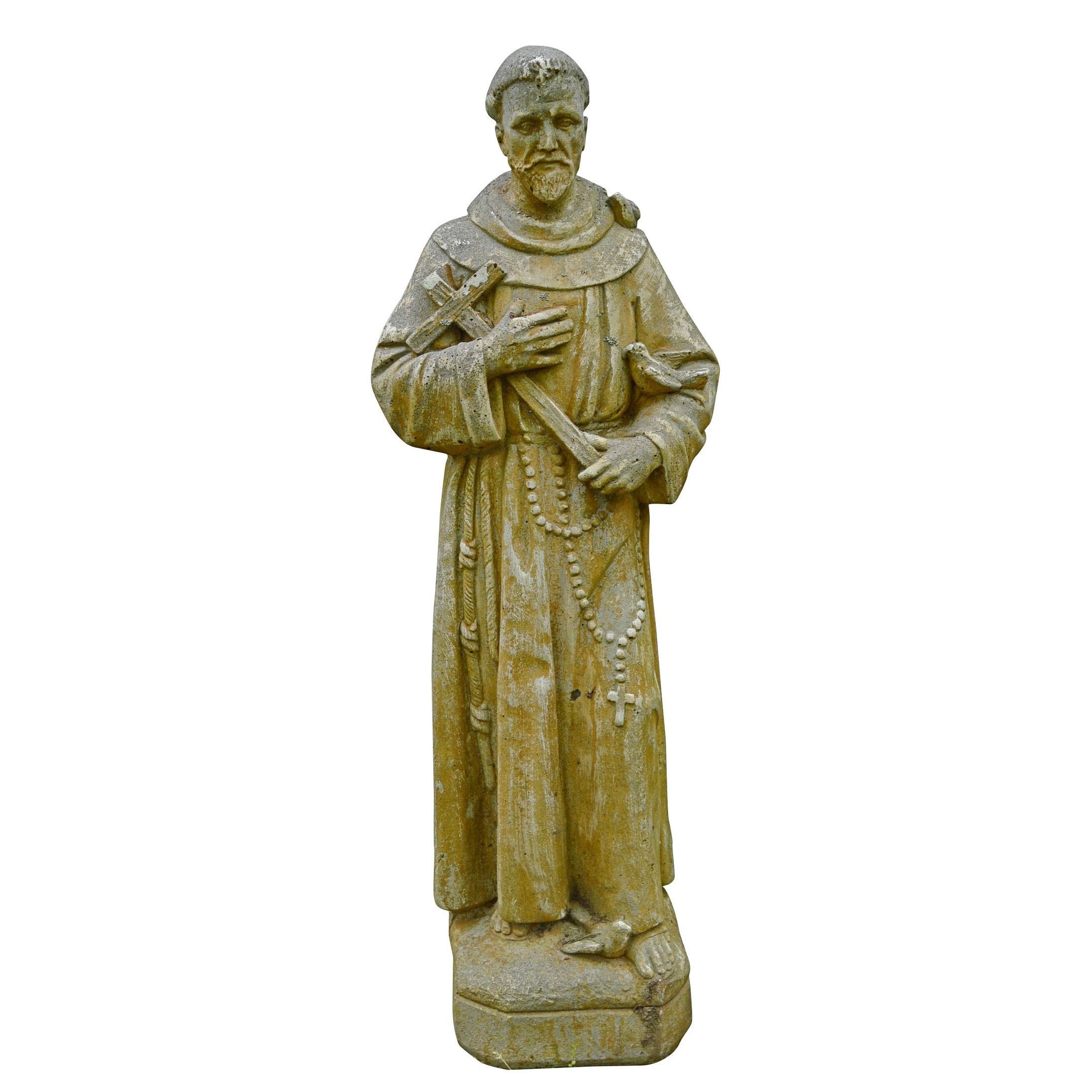 St. Francis Assisi Cast Concrete Garden Statue