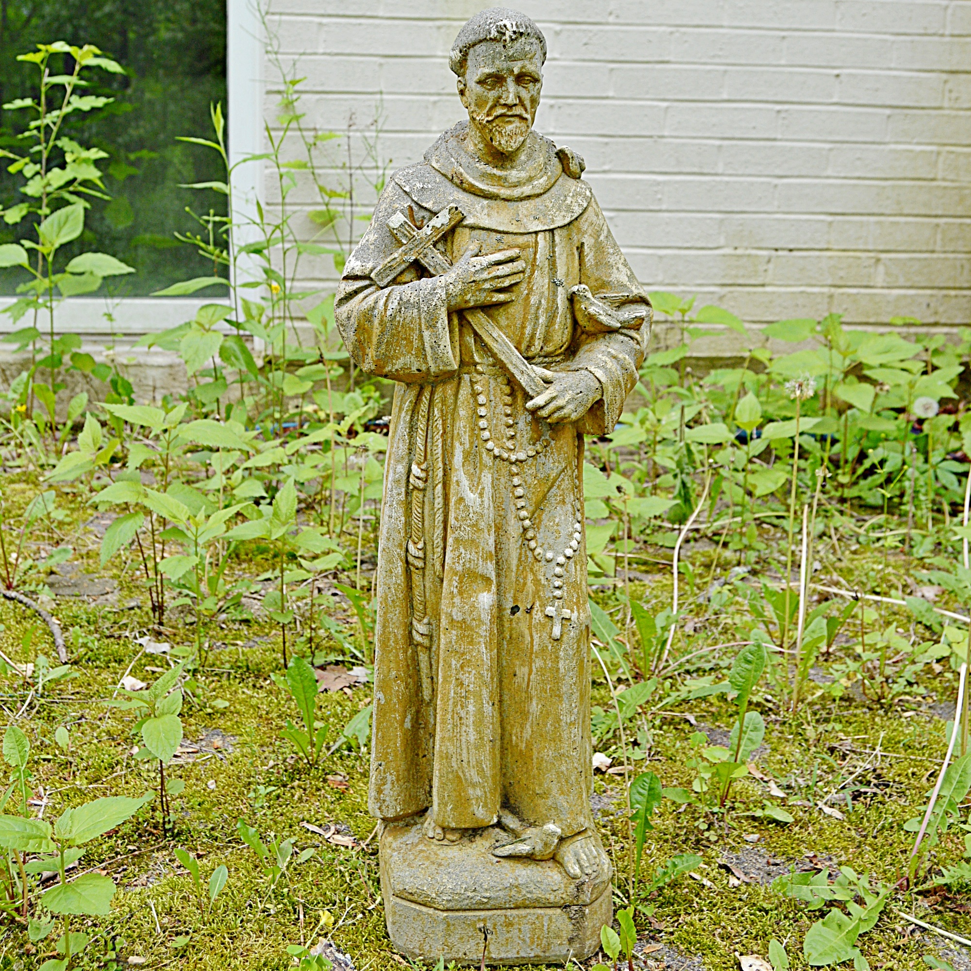 St. Francis Assisi Cast Concrete Garden Statue