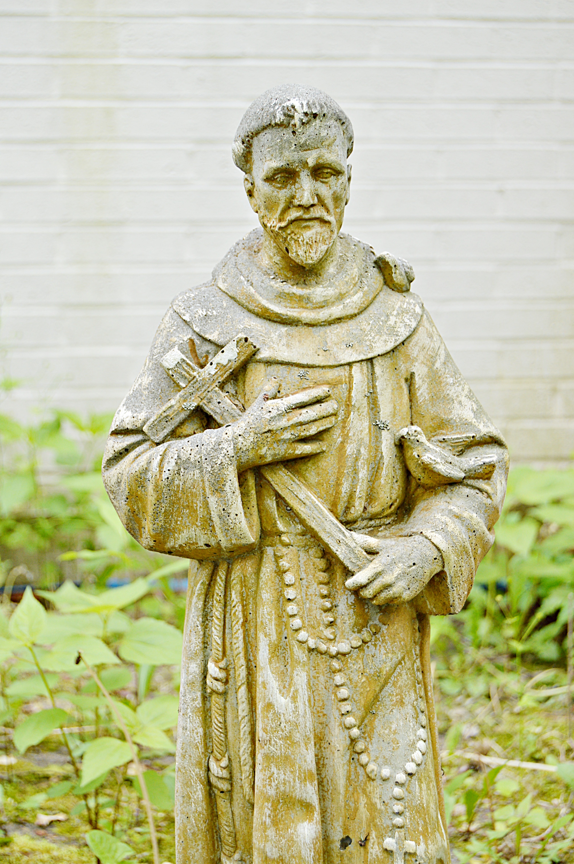 St. Francis Assisi Cast Concrete Garden Statue