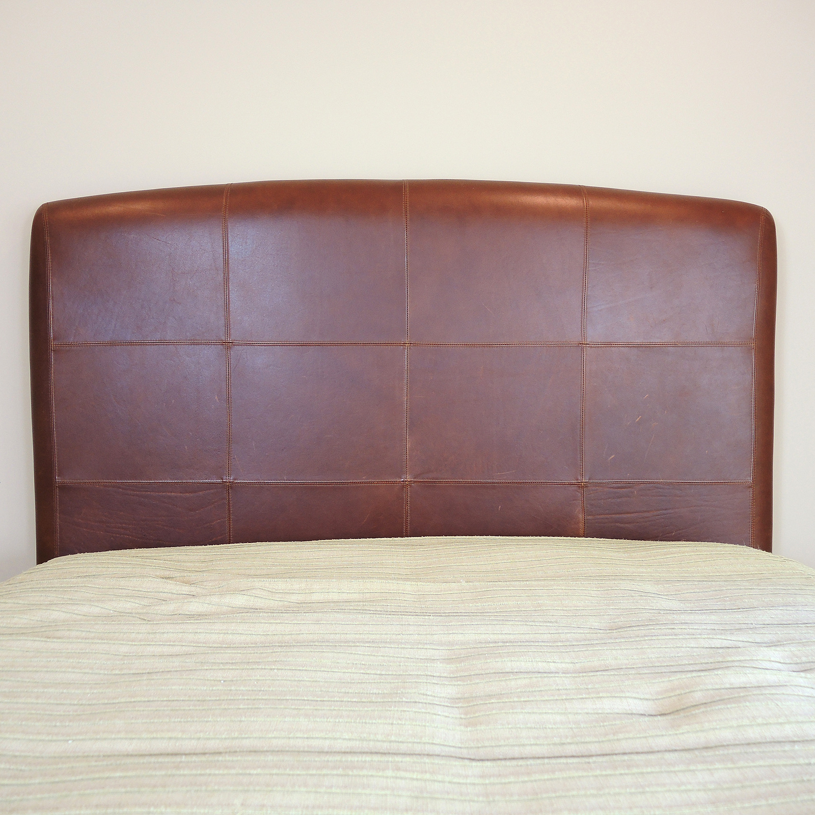 Stanley Furniture Queen Leather Headboard, Footboard and Side Rails