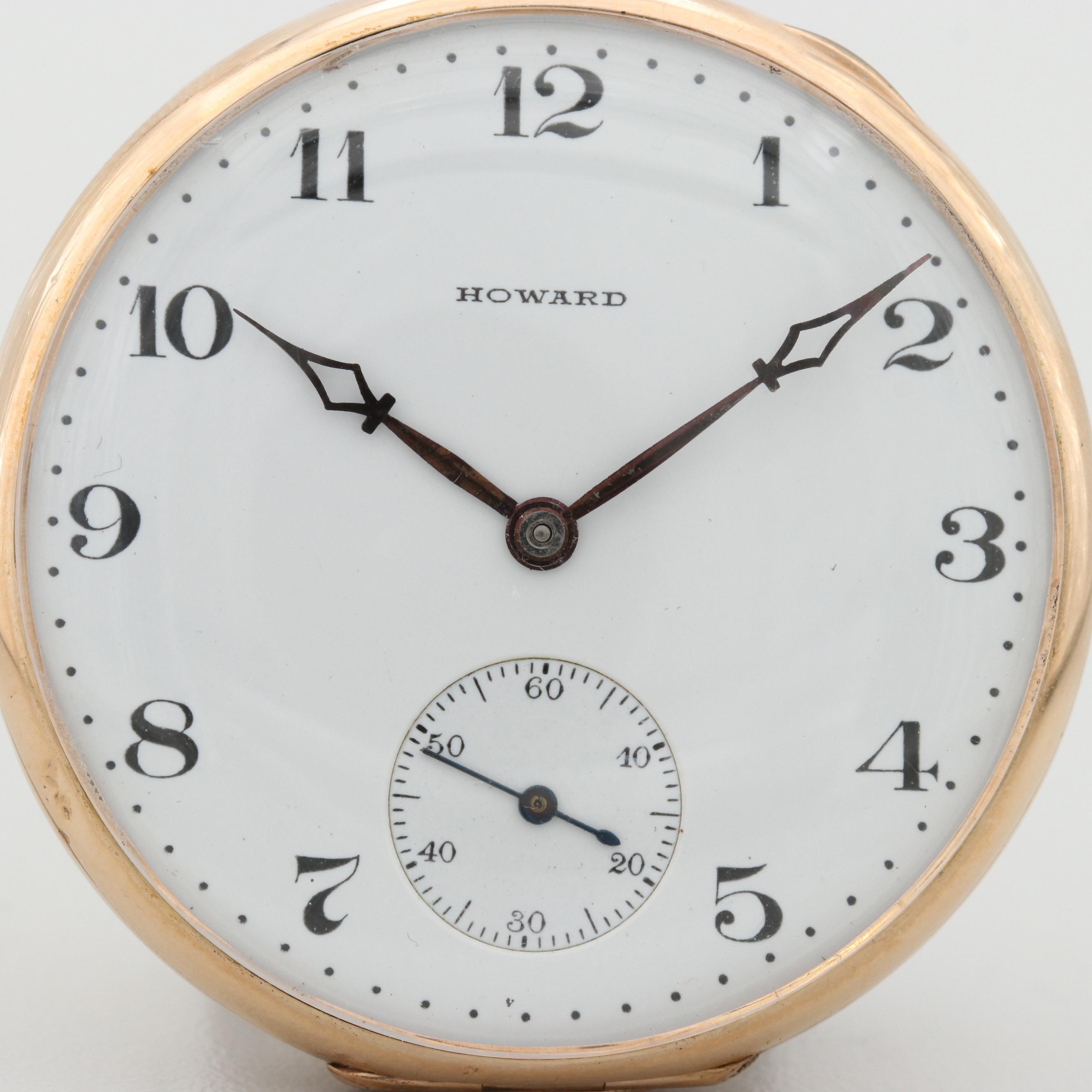 E. Howard Watch Co. Gold Filled Pocket Watch, 1913