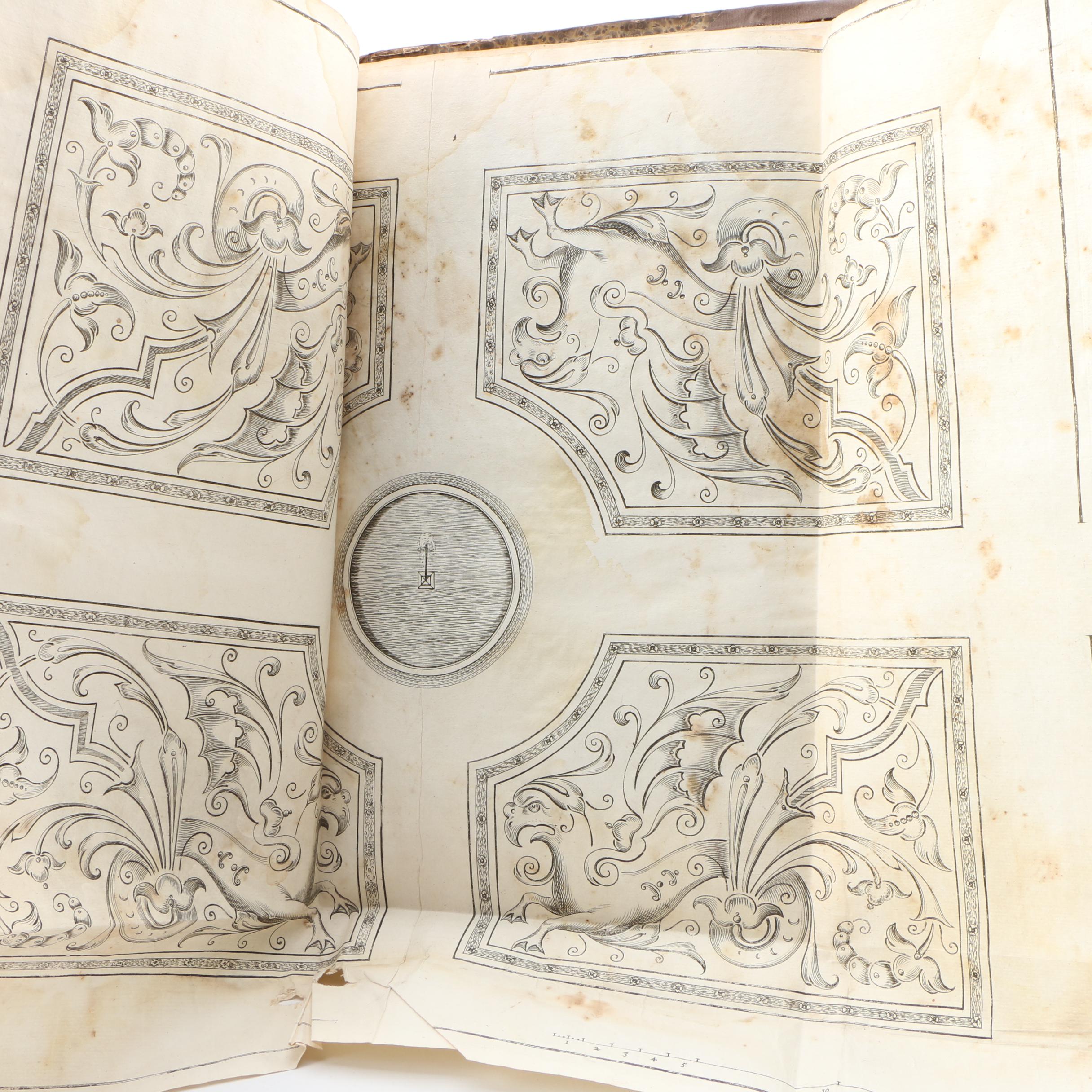 French-Language "The Pleasure Garden" by André Mollet with Engravings, 1651