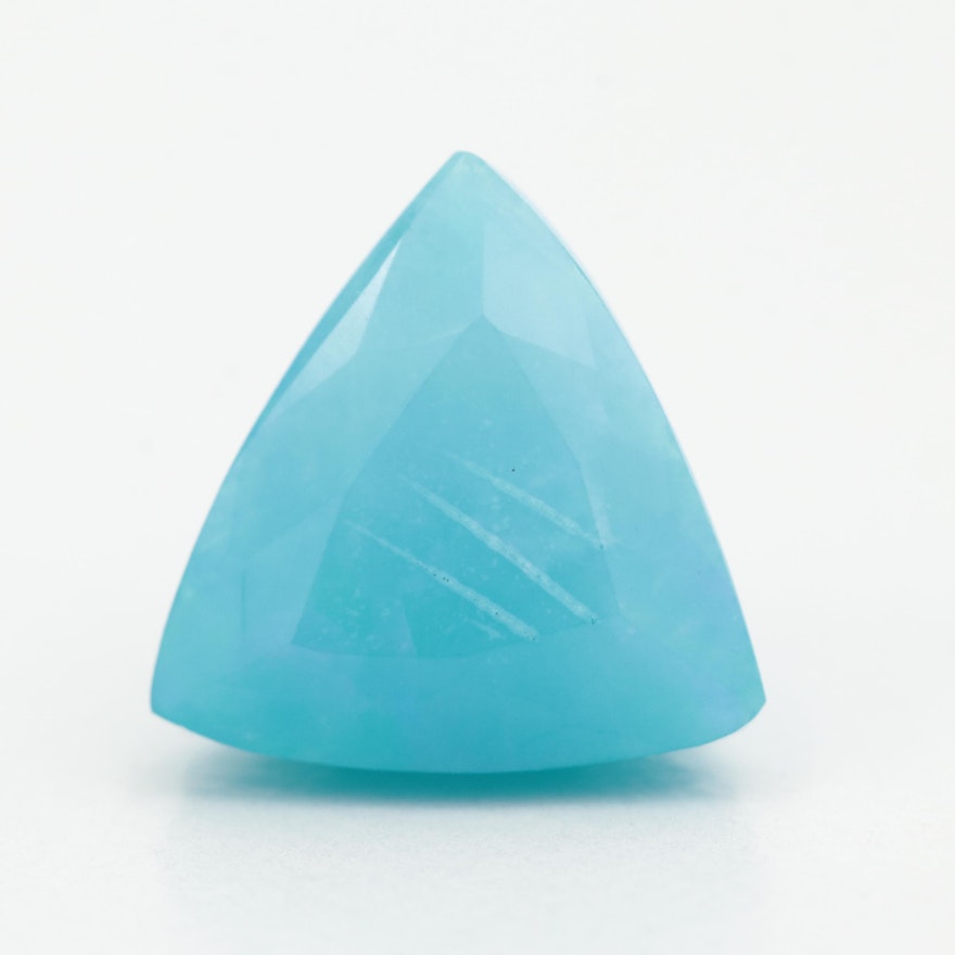 Loose 2.71 CT Triangular Cut Faceted Opal Gemstone