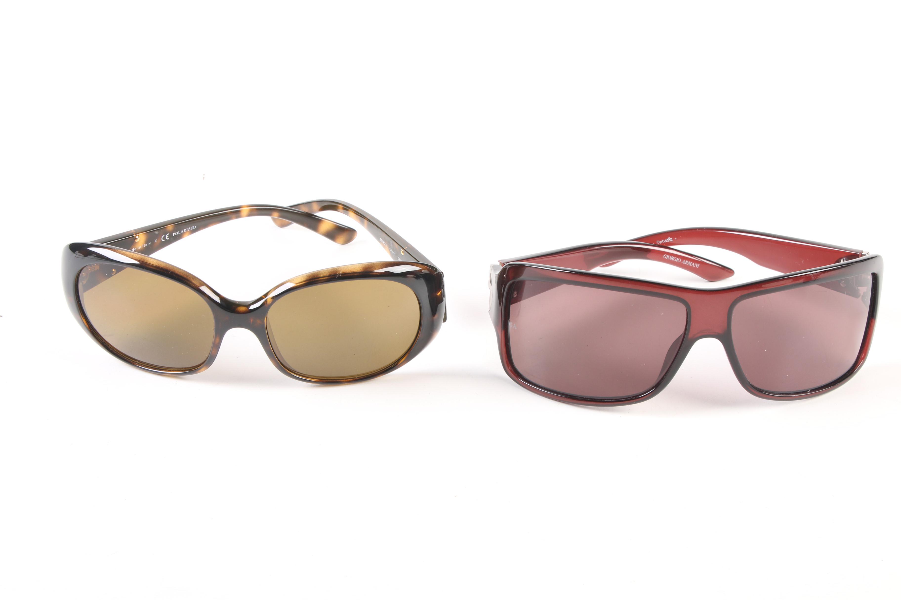 Prada SPR 27L, Versace 2078 and Giorgio Armani 276/S Sunglasses