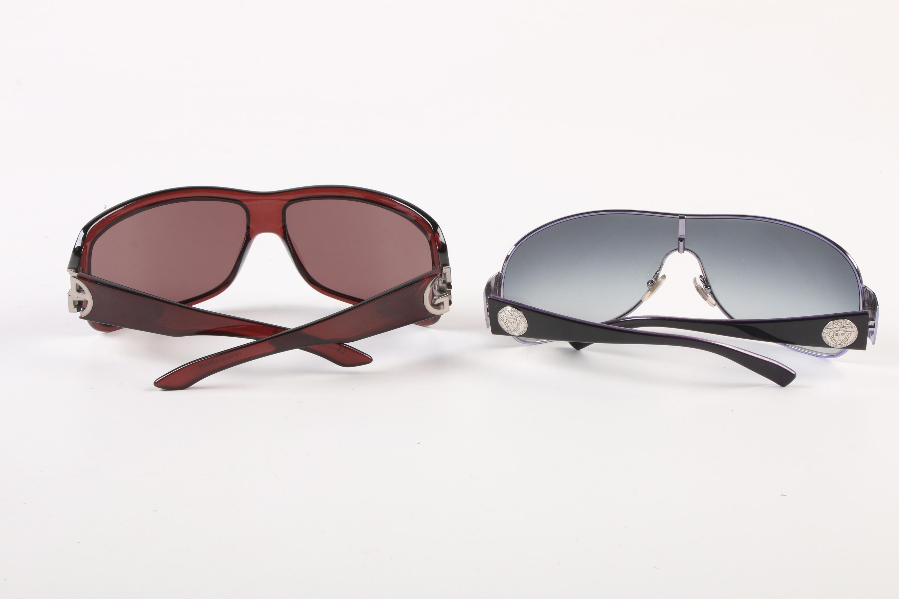 Prada SPR 27L, Versace 2078 and Giorgio Armani 276/S Sunglasses