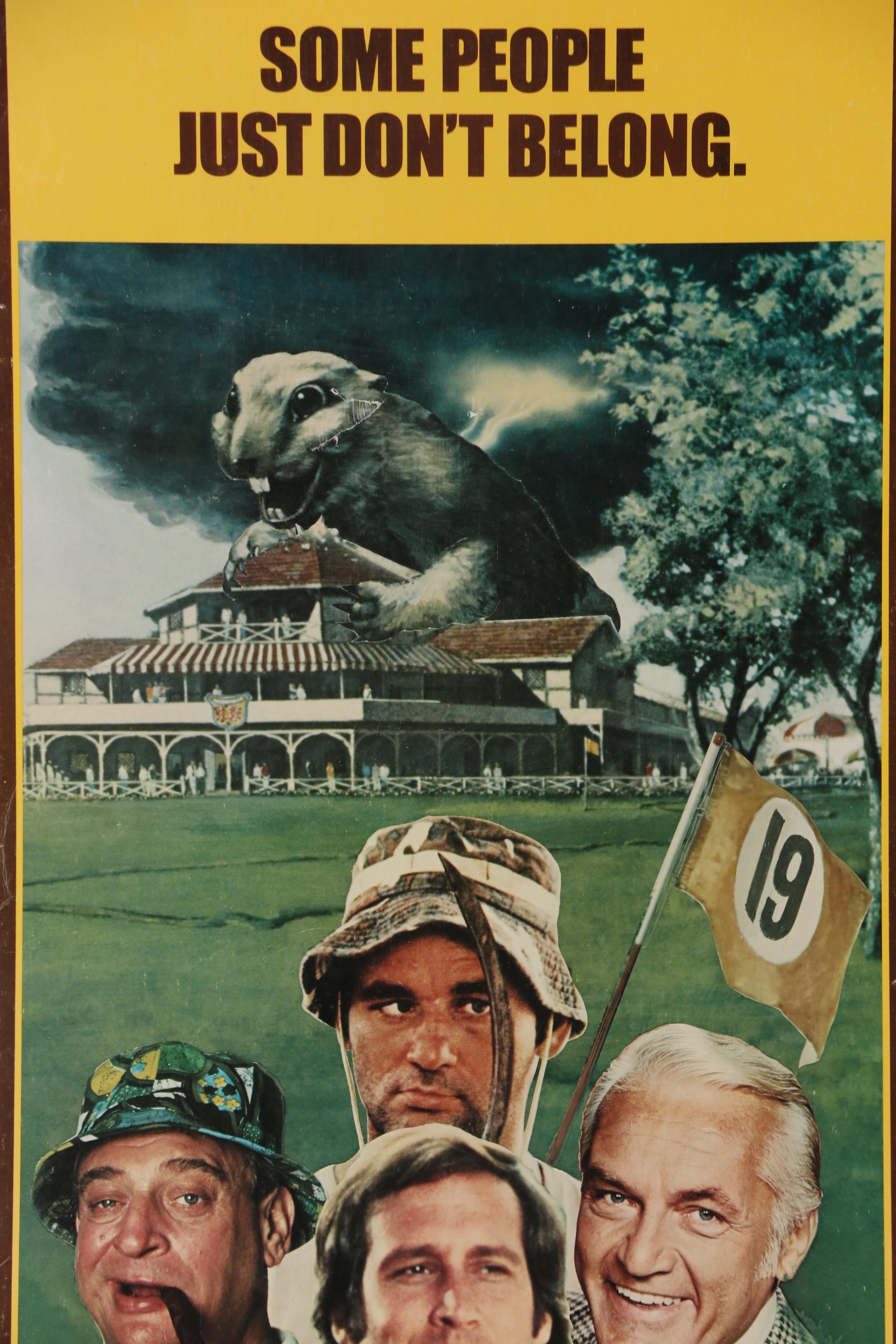 "Caddyshack" Original Lobby Insert Movie Poster, 1980