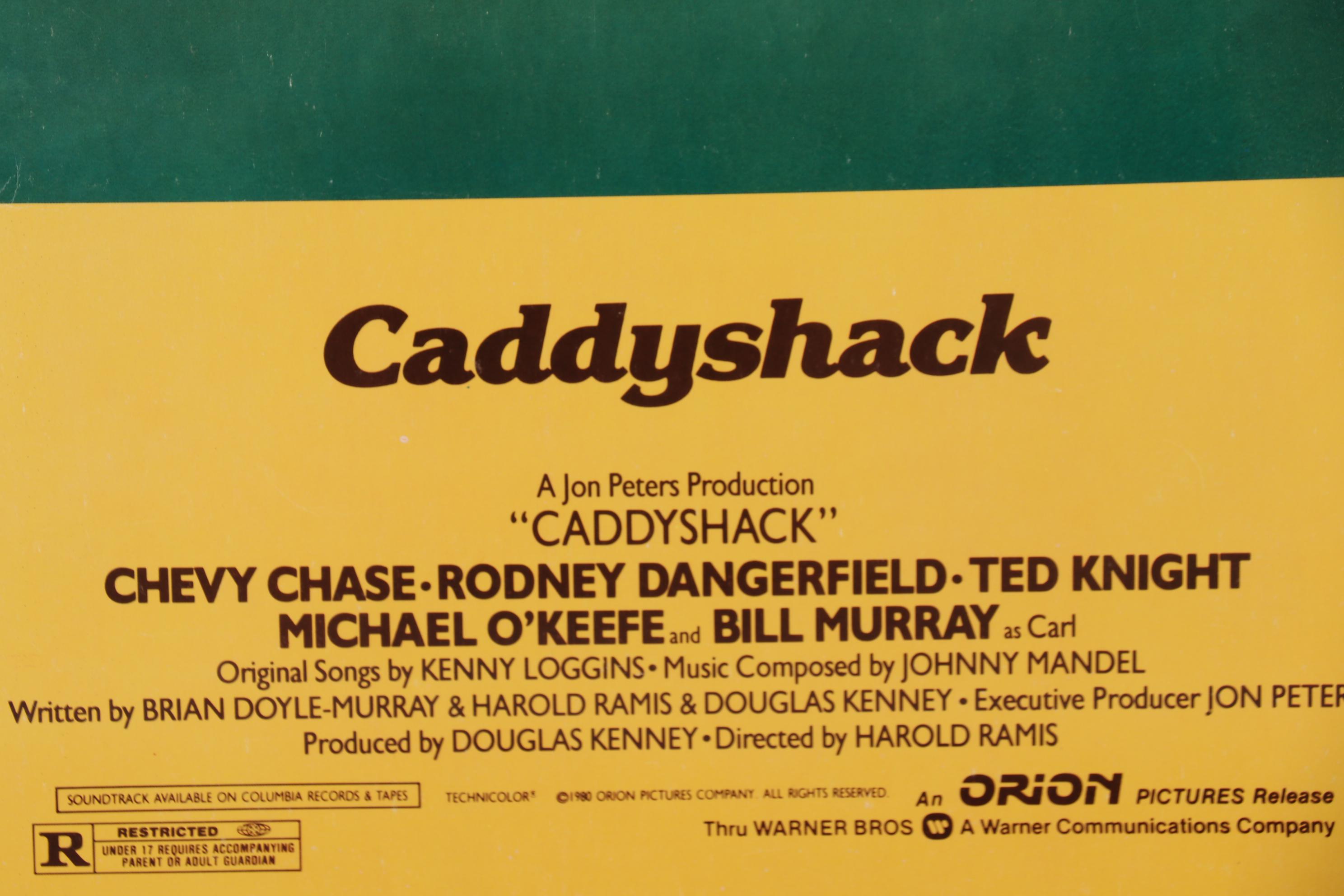 "Caddyshack" Original Lobby Insert Movie Poster, 1980