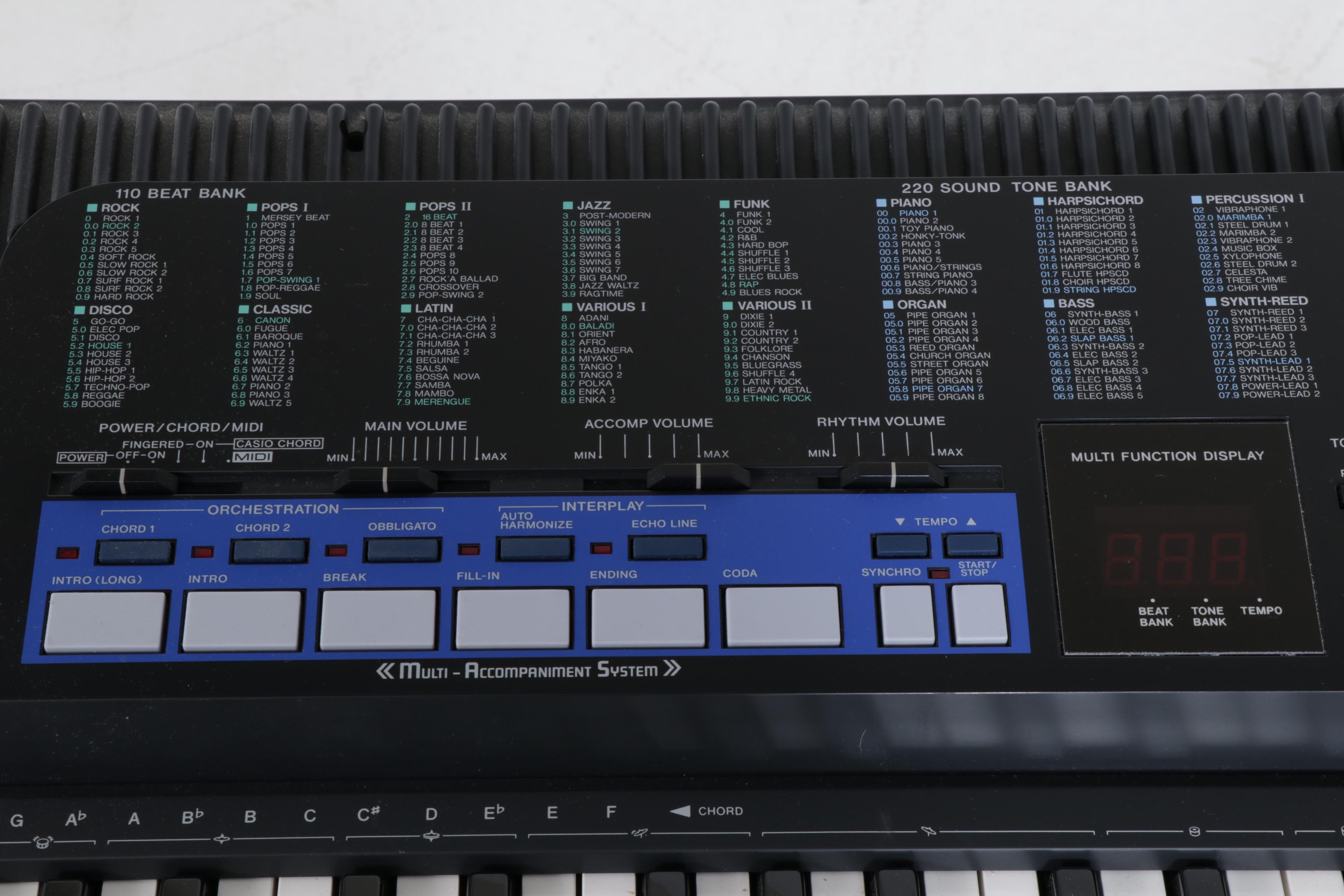 Casio ToneBank CT-670 Electronic Keyboard