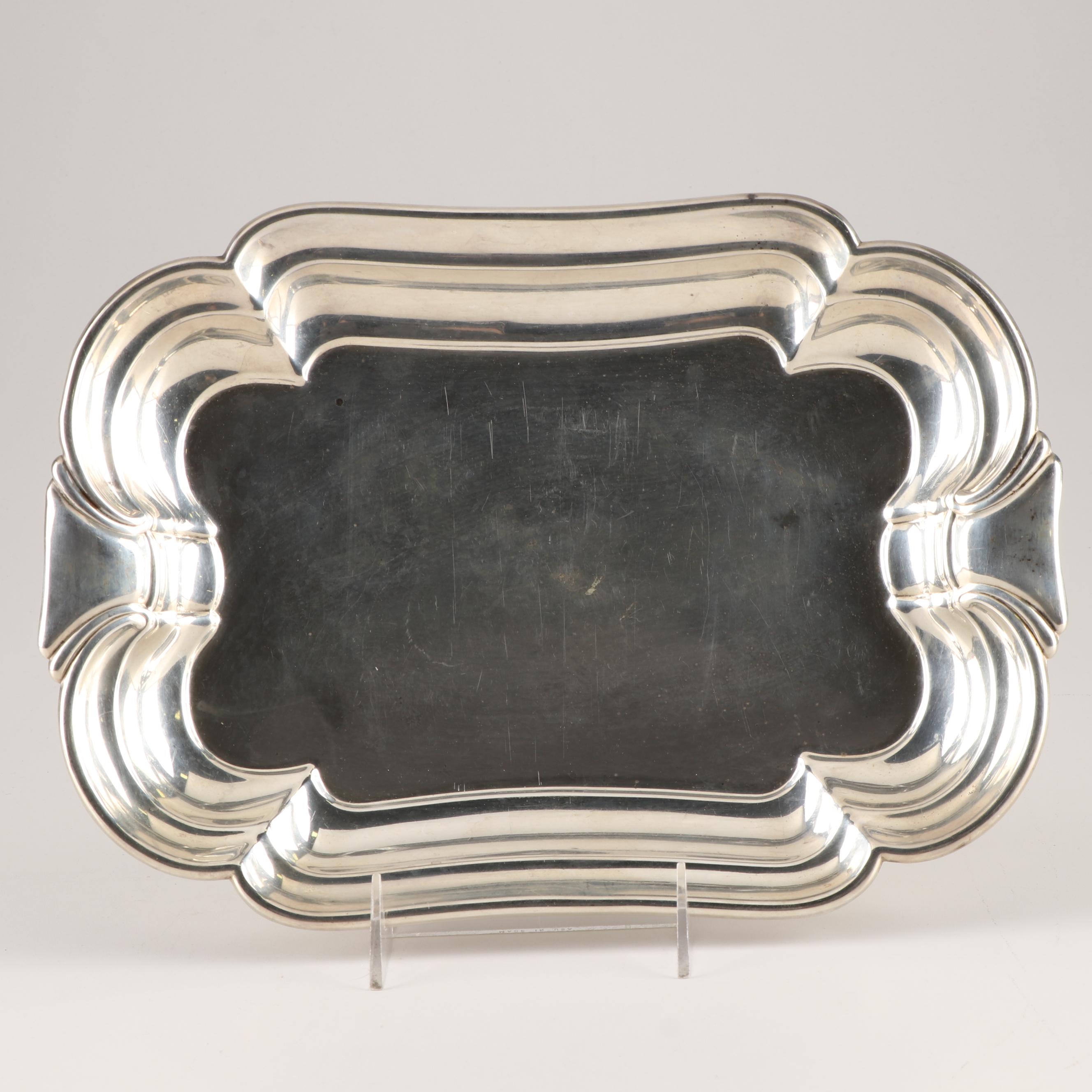 International Sterling Silver Rectangular Serving Tray