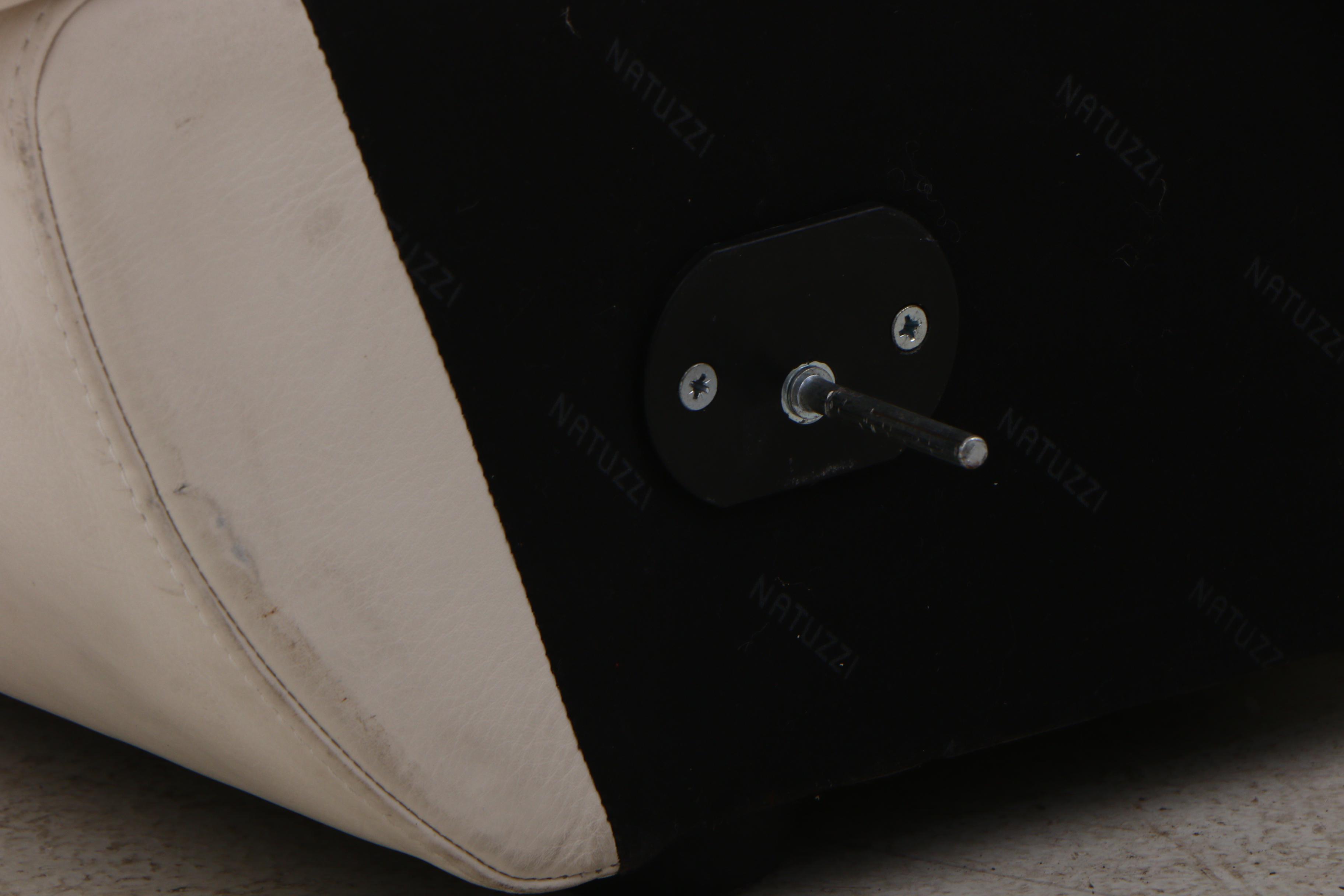 Natuzzi White Leather 9-Piece Sectional Sofa