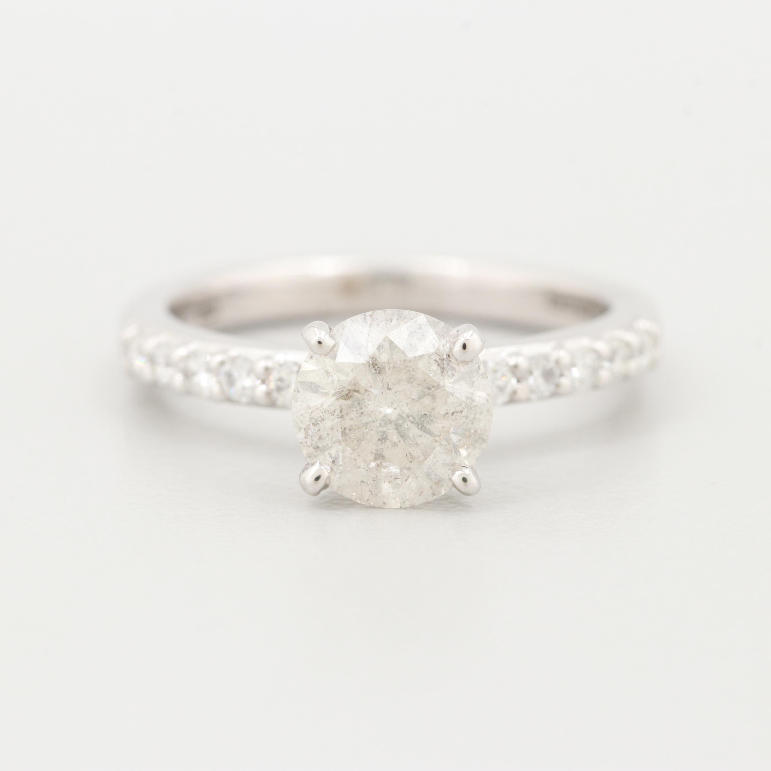 A. Jaffe 18K White Gold 1.35 CTW Diamond Ring