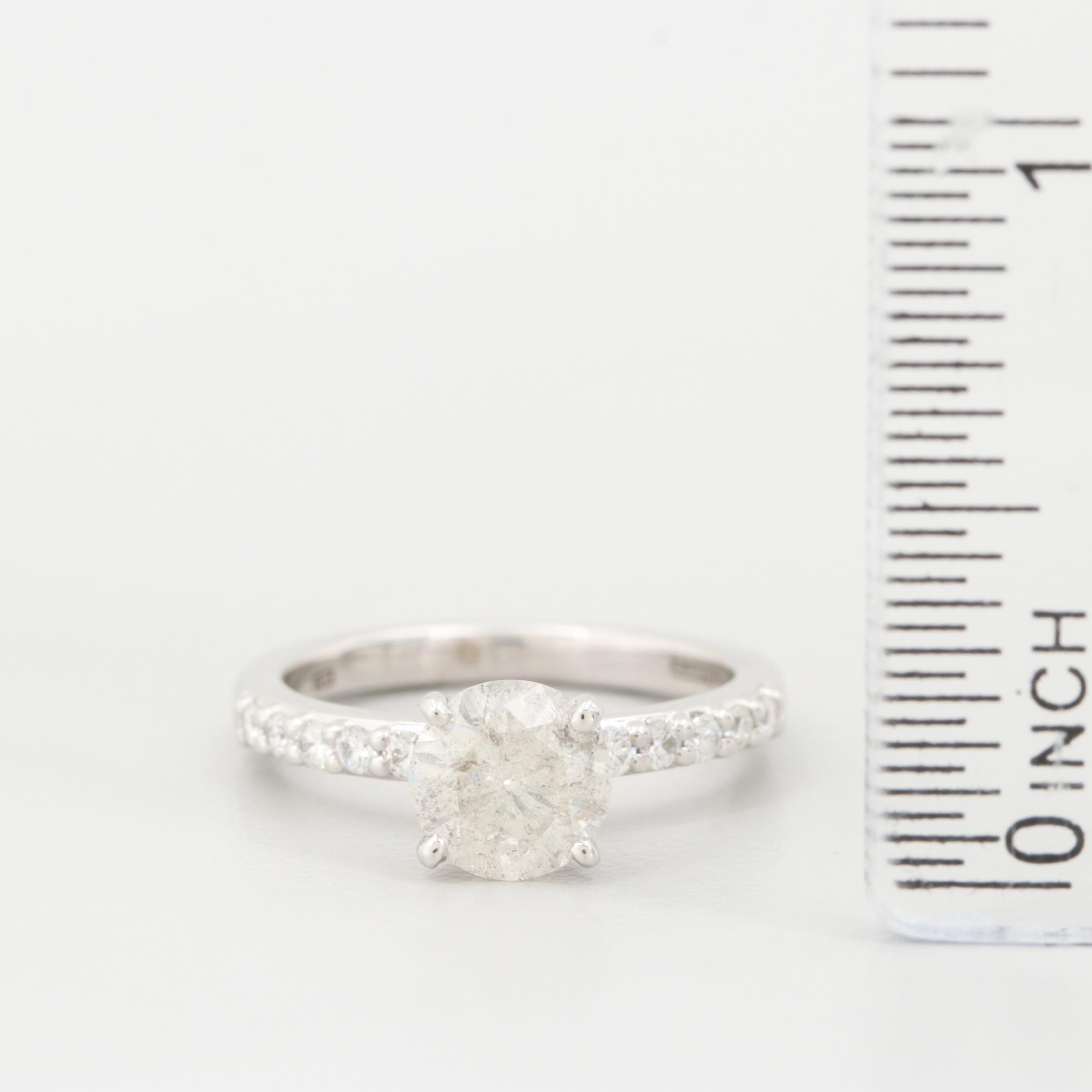 A. Jaffe 18K White Gold 1.35 CTW Diamond Ring
