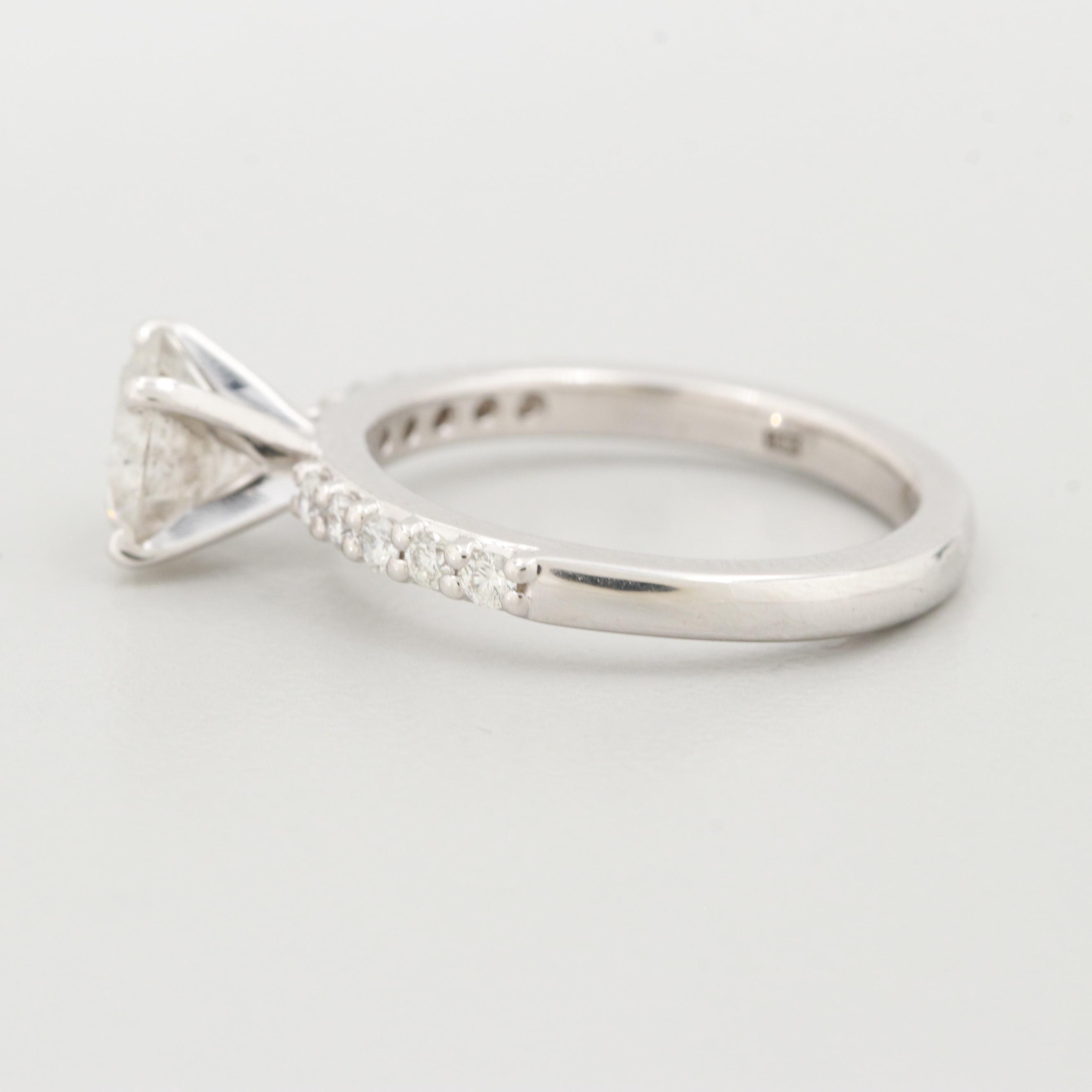 A. Jaffe 18K White Gold 1.35 CTW Diamond Ring