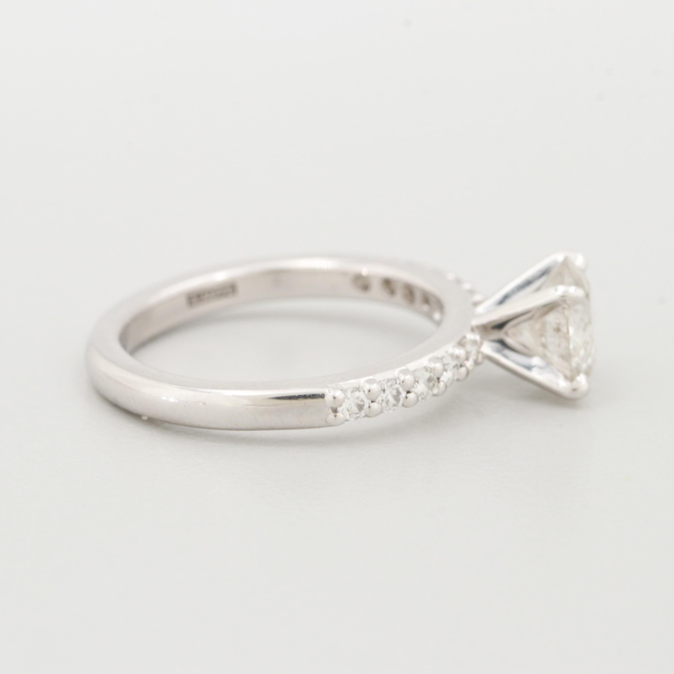 A. Jaffe 18K White Gold 1.35 CTW Diamond Ring