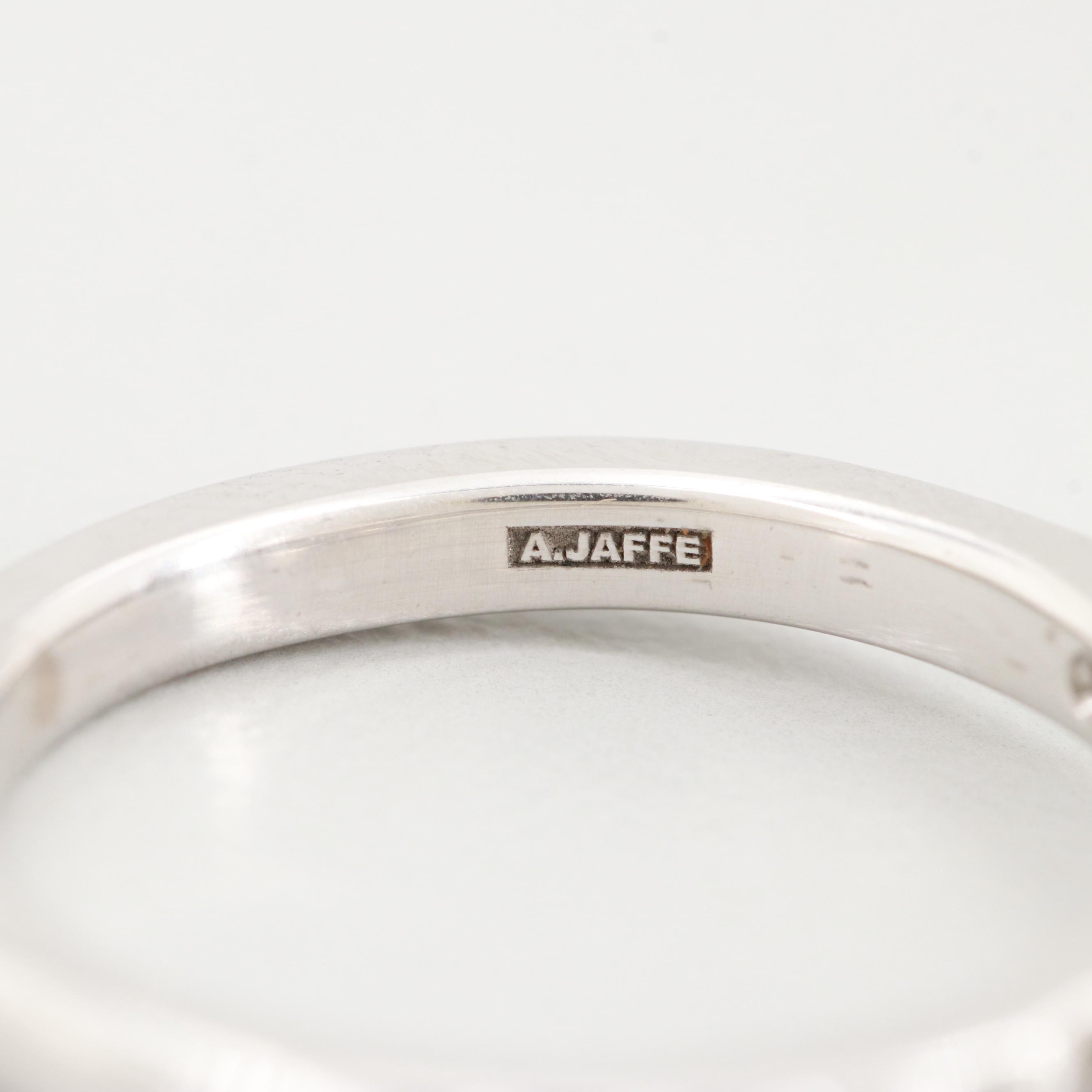 A. Jaffe 18K White Gold 1.35 CTW Diamond Ring