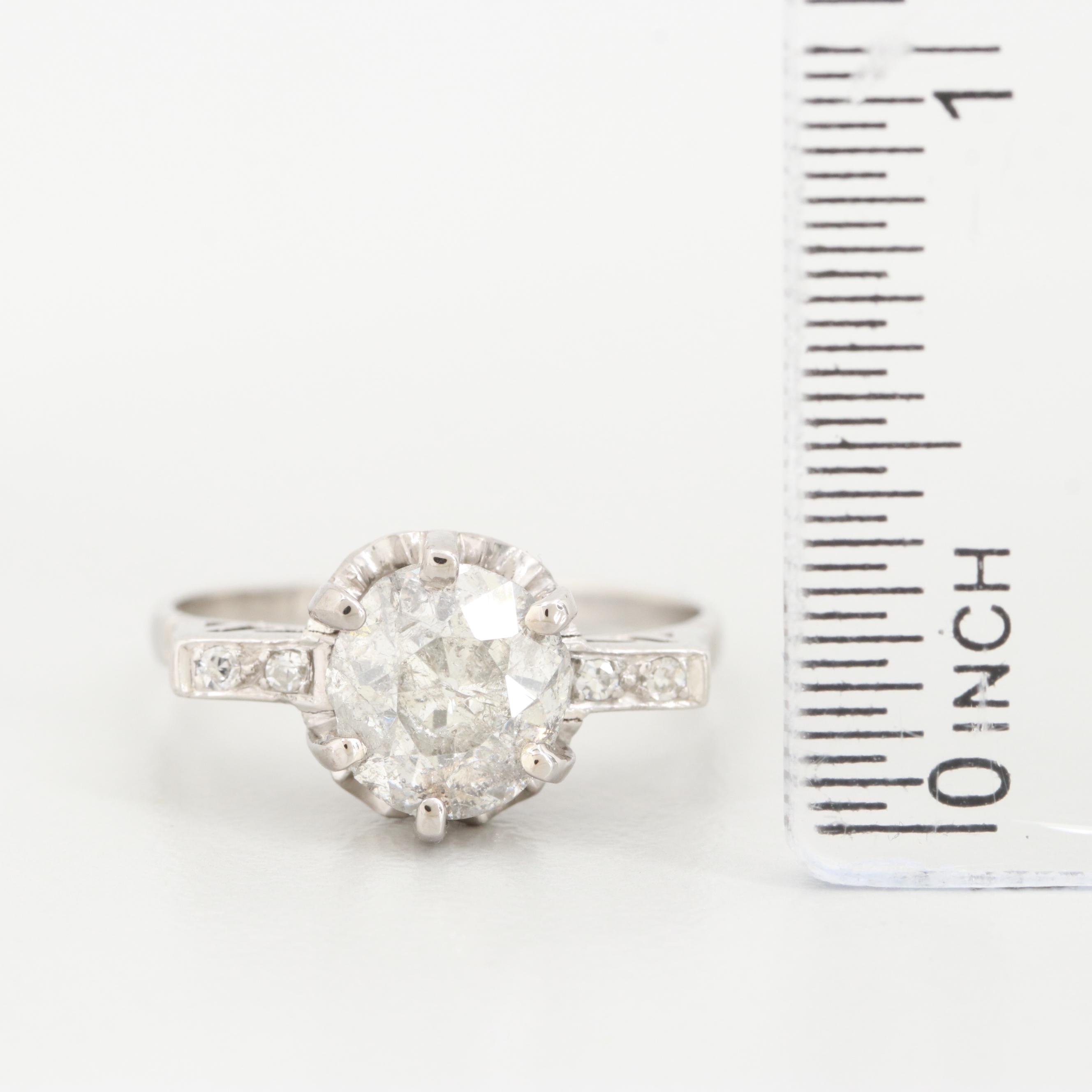 Art Deco Platinum 2.06 CTW Diamond Ring