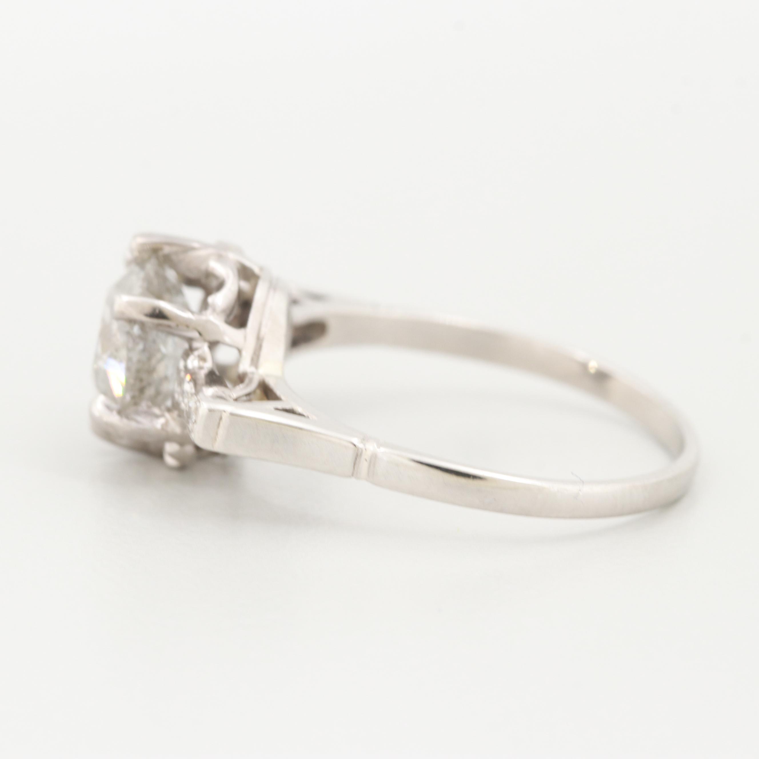 Art Deco Platinum 2.06 CTW Diamond Ring