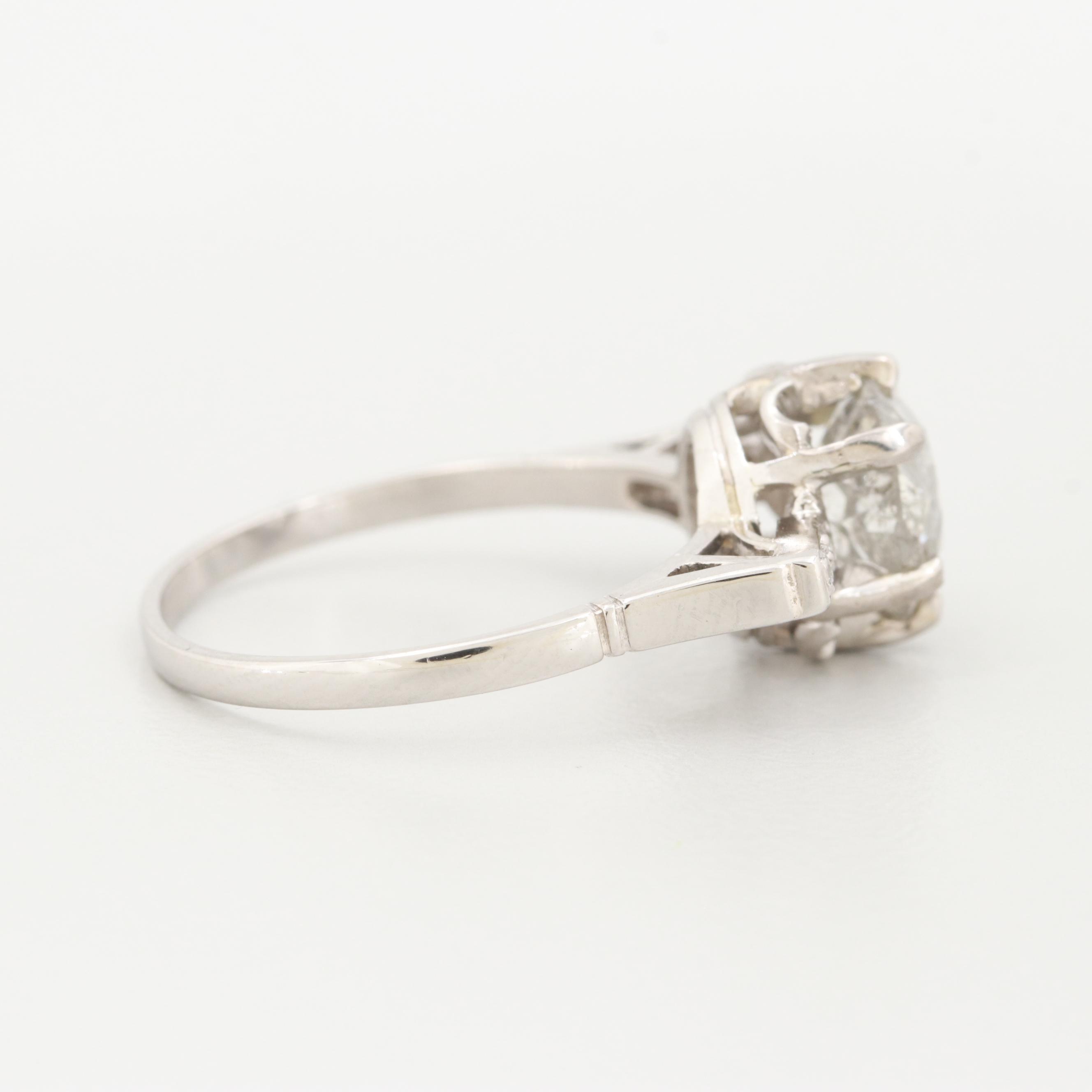 Art Deco Platinum 2.06 CTW Diamond Ring