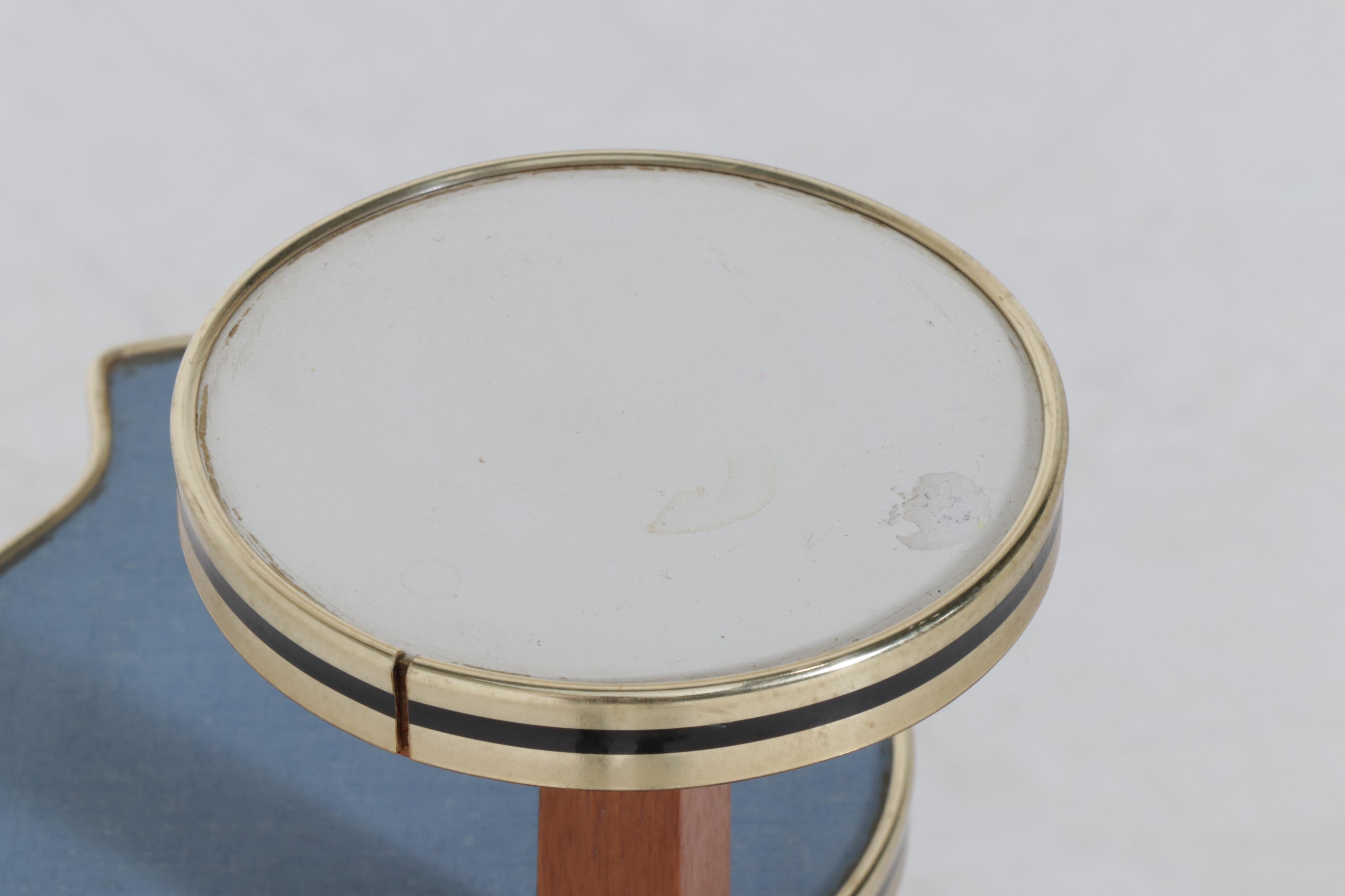 Mid Century Modern Wood and Laminate Multi-Tier Plant Stand, Mid-20th Century