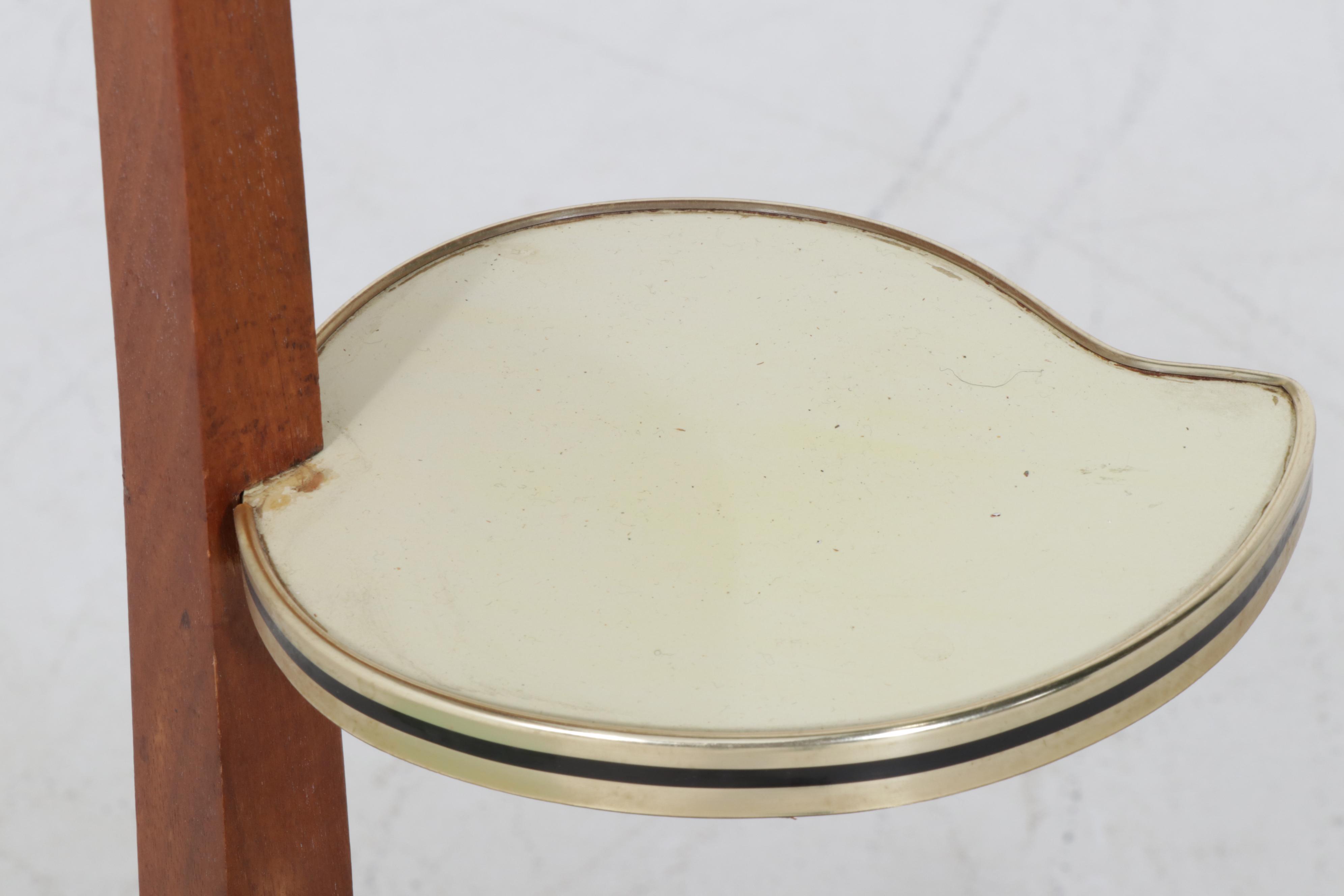 Mid Century Modern Wood and Laminate Multi-Tier Plant Stand, Mid-20th Century