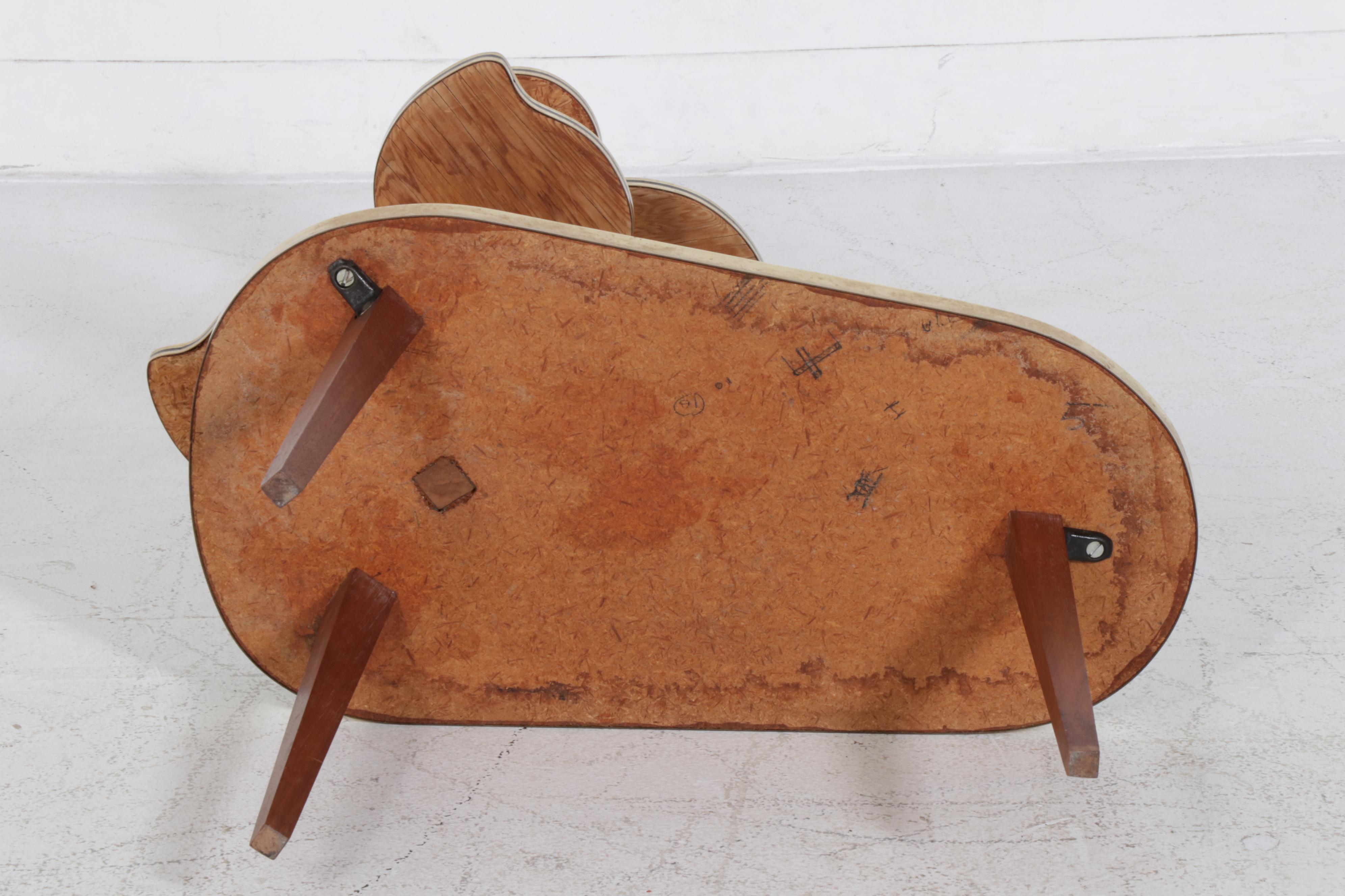 Mid Century Modern Wood and Laminate Multi-Tier Plant Stand, Mid-20th Century