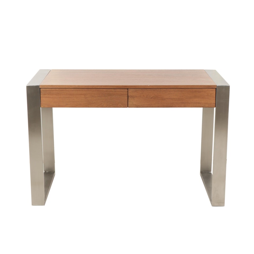 Contemporary Wood and Metal Desk