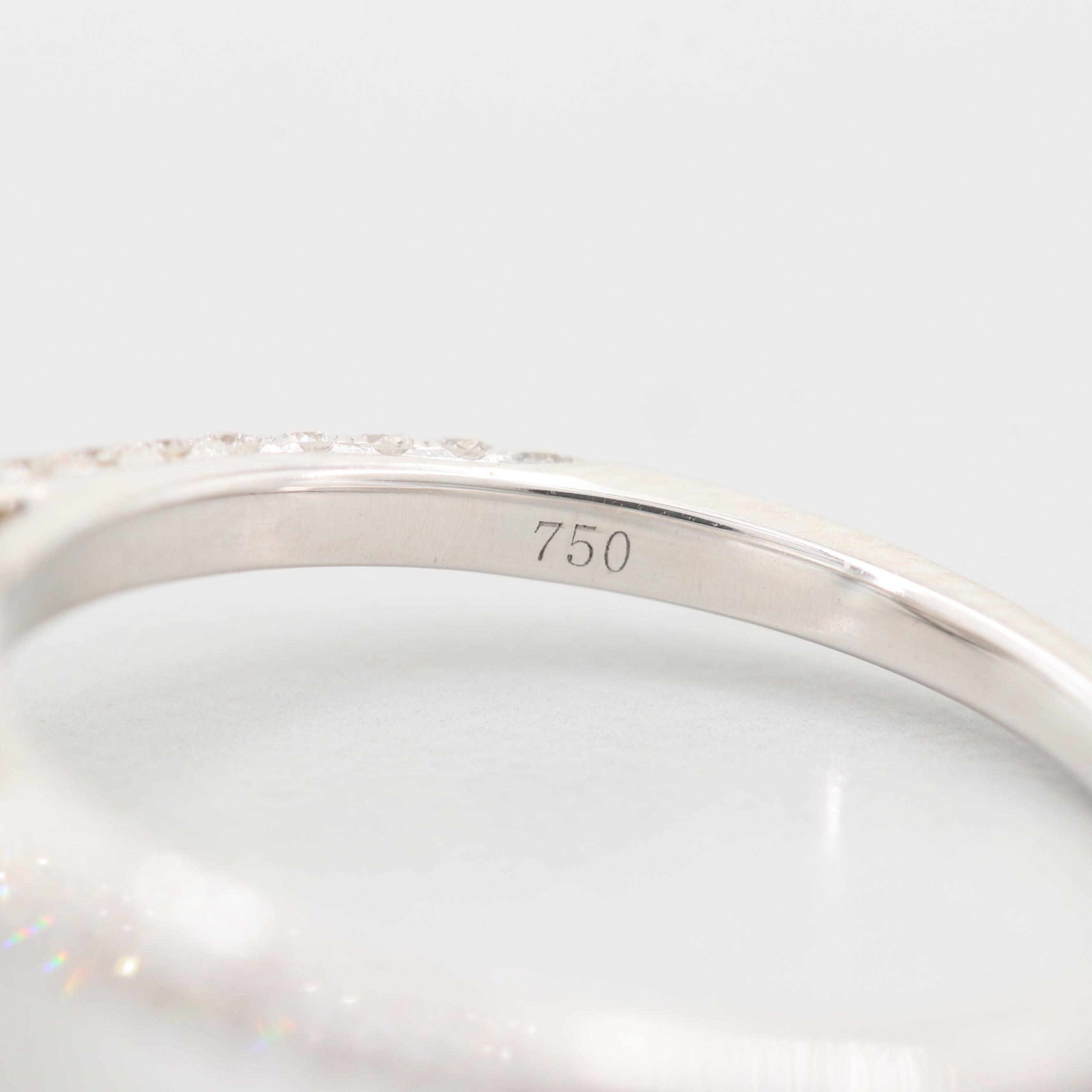 18K White Gold 1.45 CTW Fancy Intense Yellow Diamond Ring with GIA Report