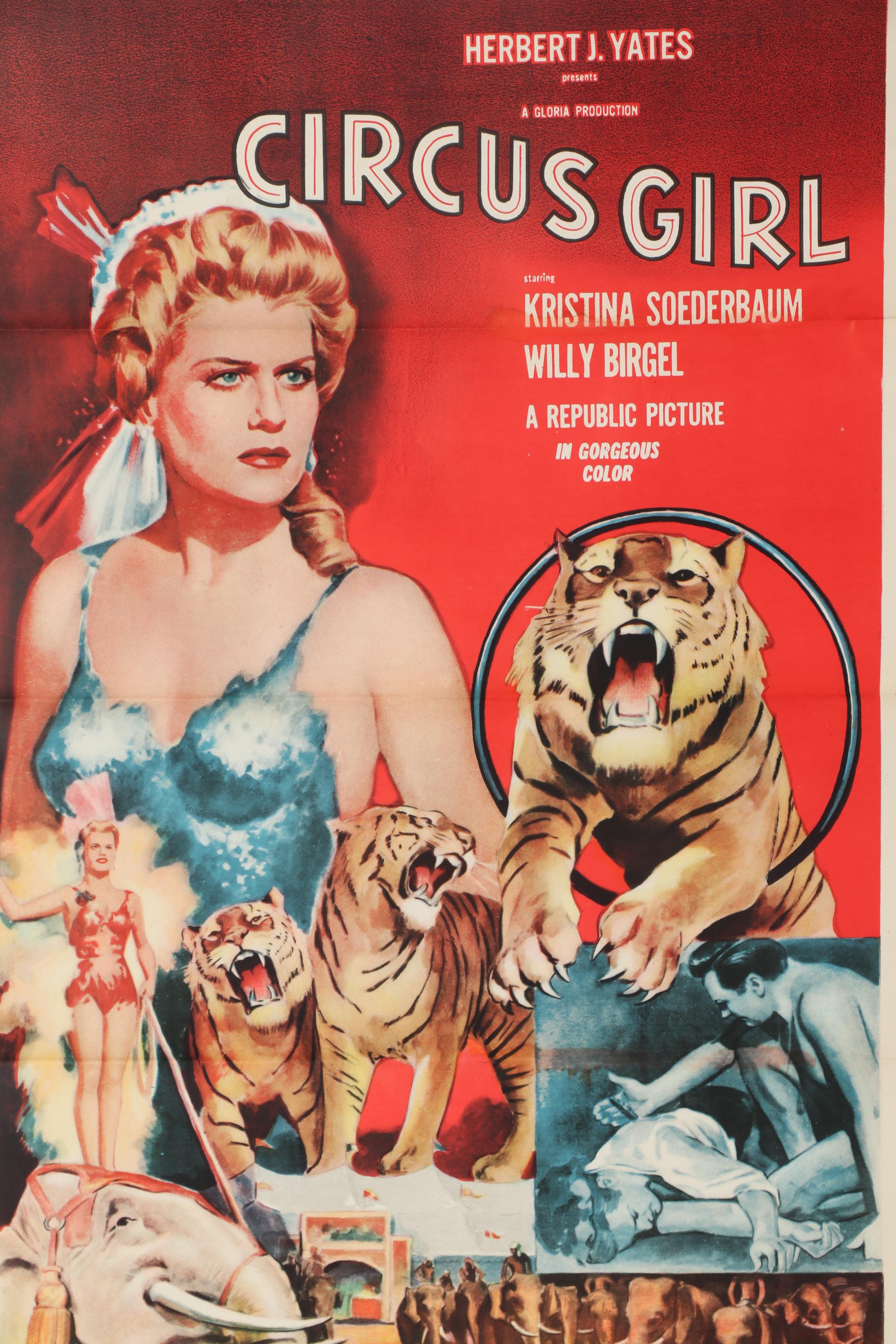 1950s Movie Posters including "Circus Girl" and "Untamed Heiress"
