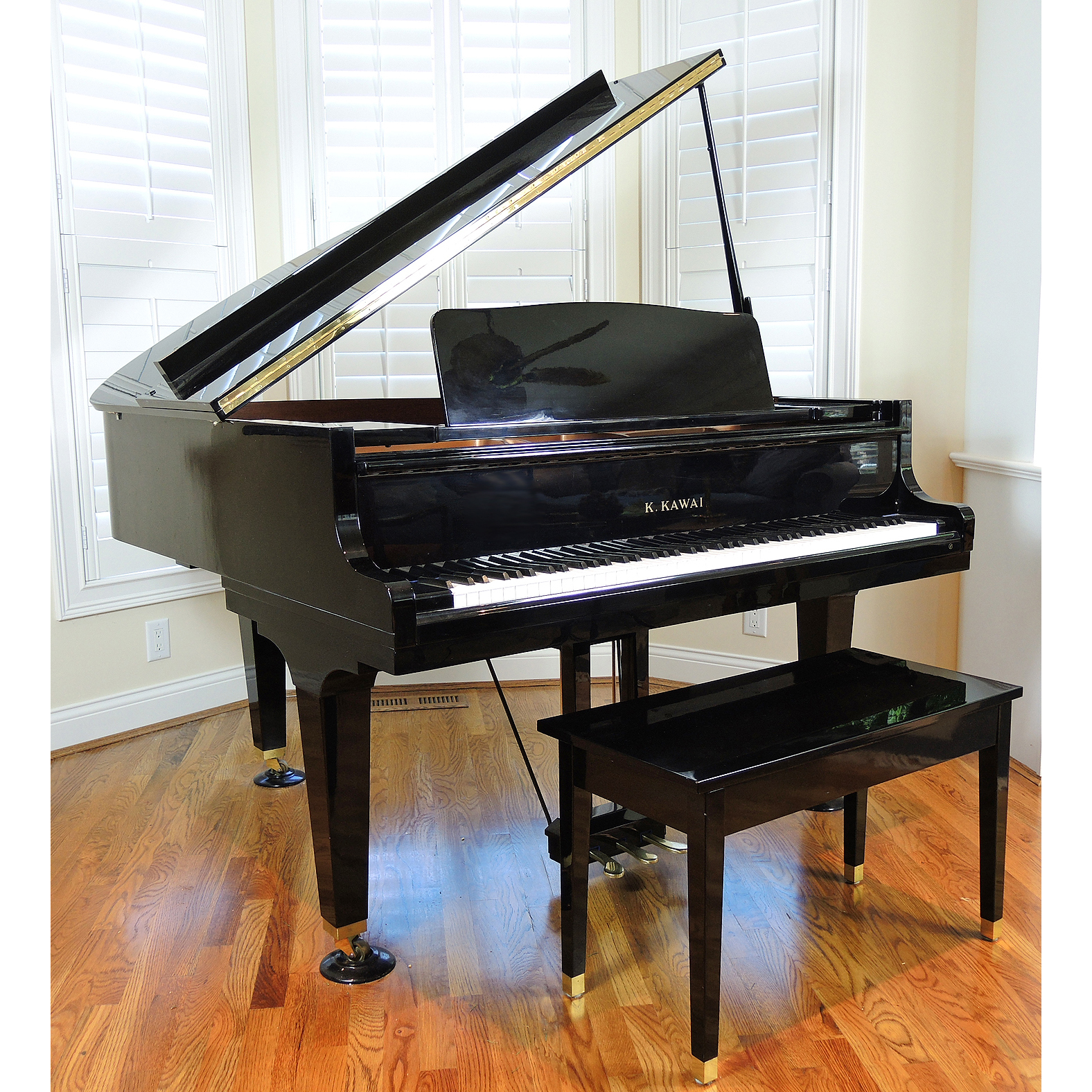 K. Kawai 5'1" GE-1 Baby Grand Piano with Bench