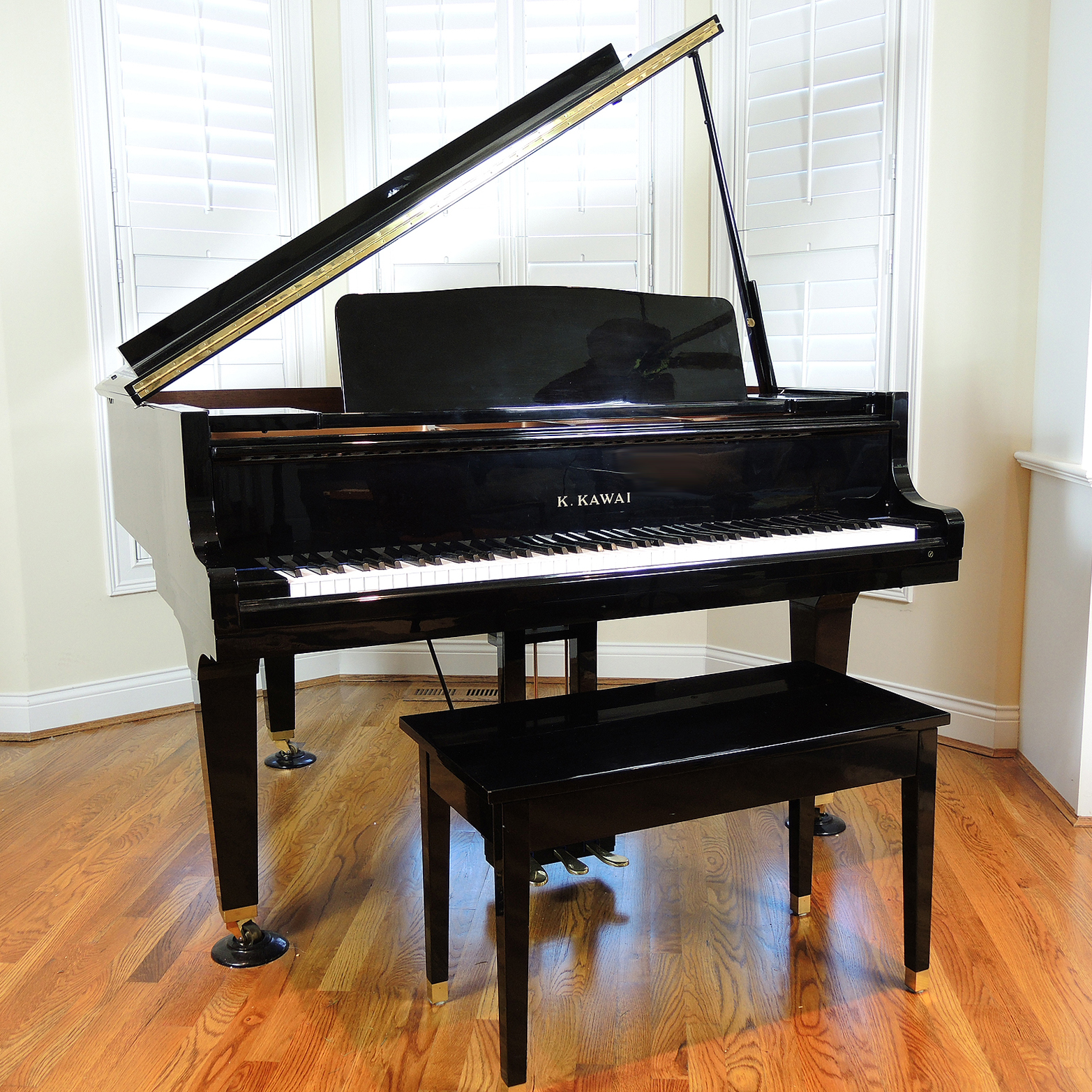 K. Kawai 5'1" GE-1 Baby Grand Piano with Bench