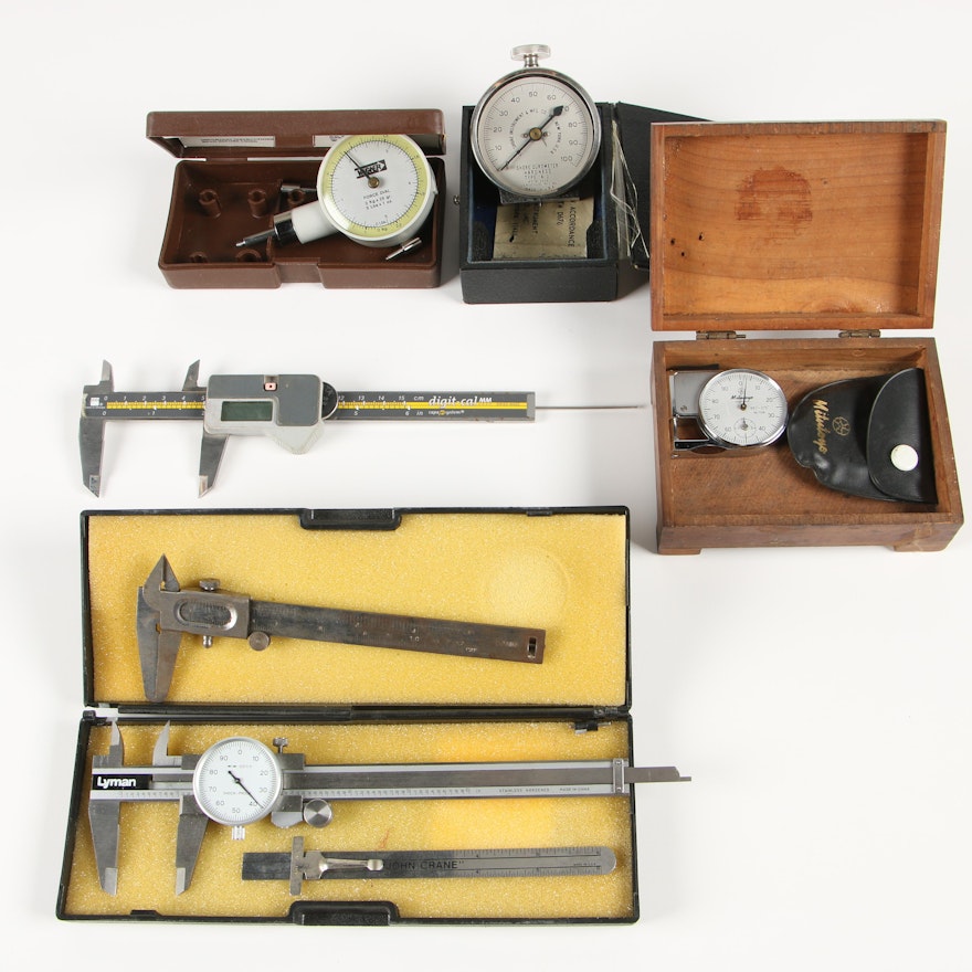 Brown & Sharpe, Lyman, and Mitutoyo Measuring Instruments and more