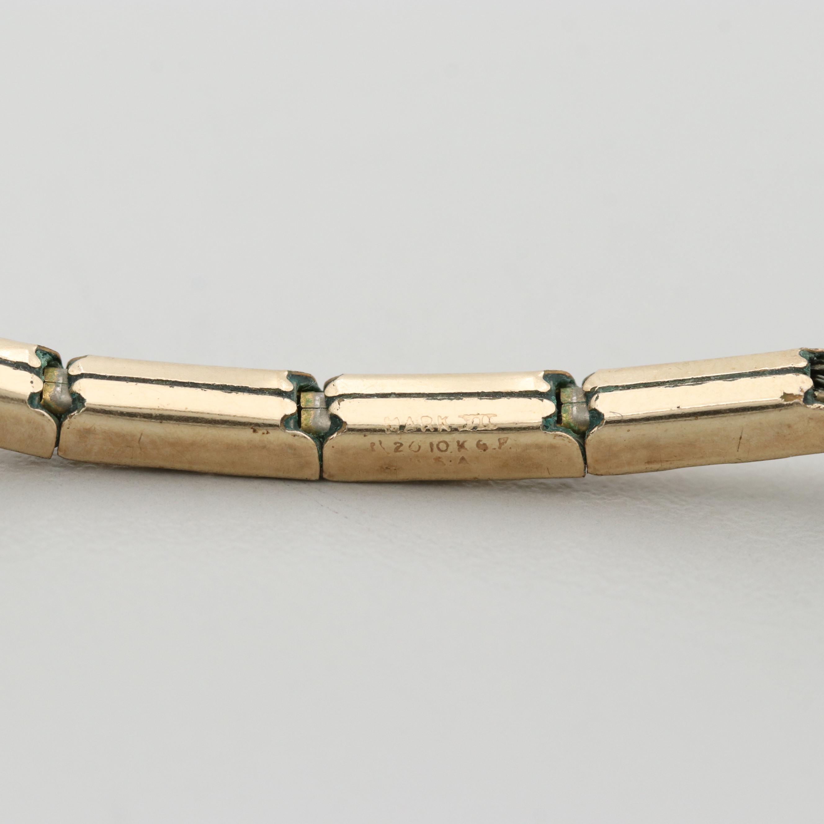 Vintage Avalon Gold Tone Stem Wind Watch