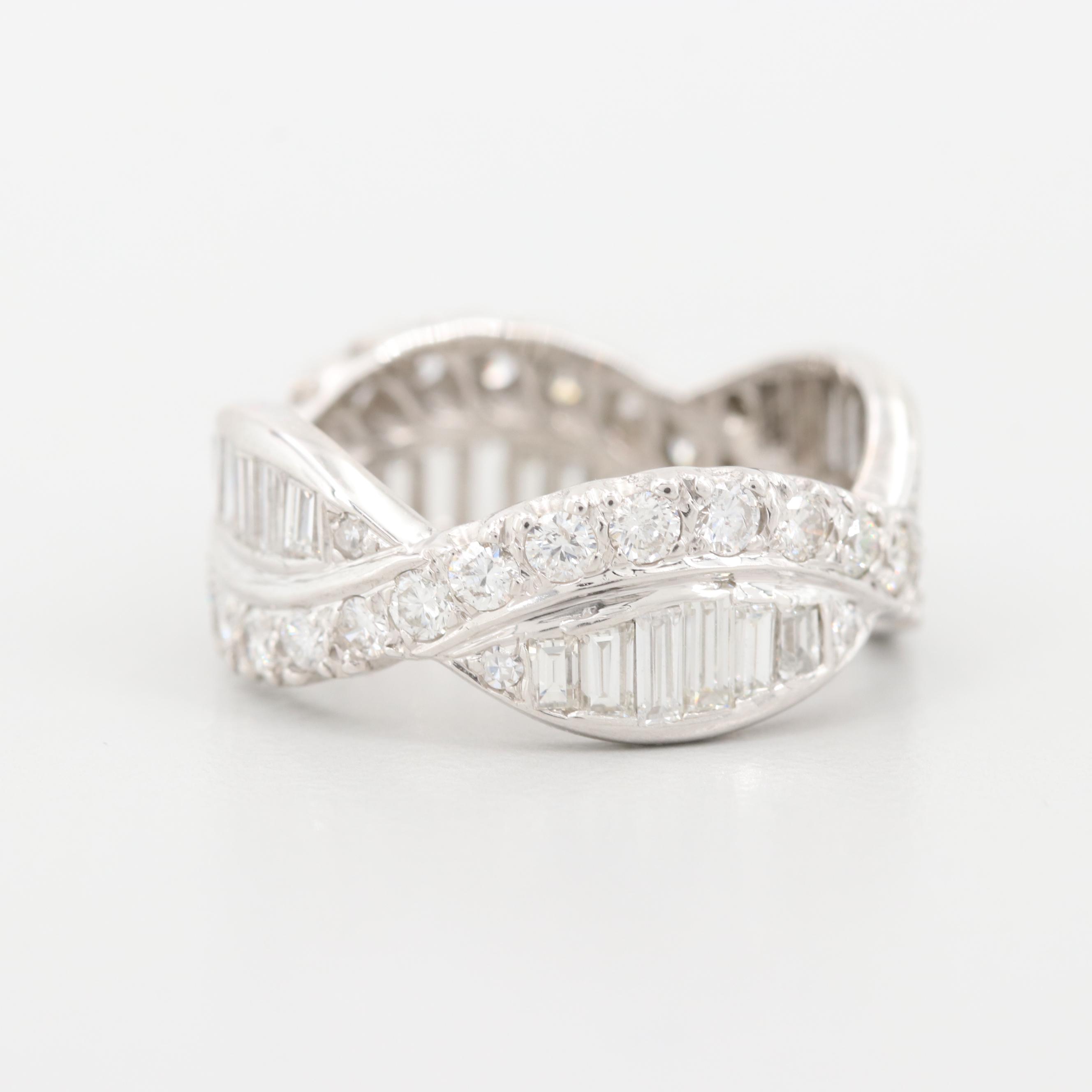 14K White Gold 2.33 CTW Diamond Eternity Band