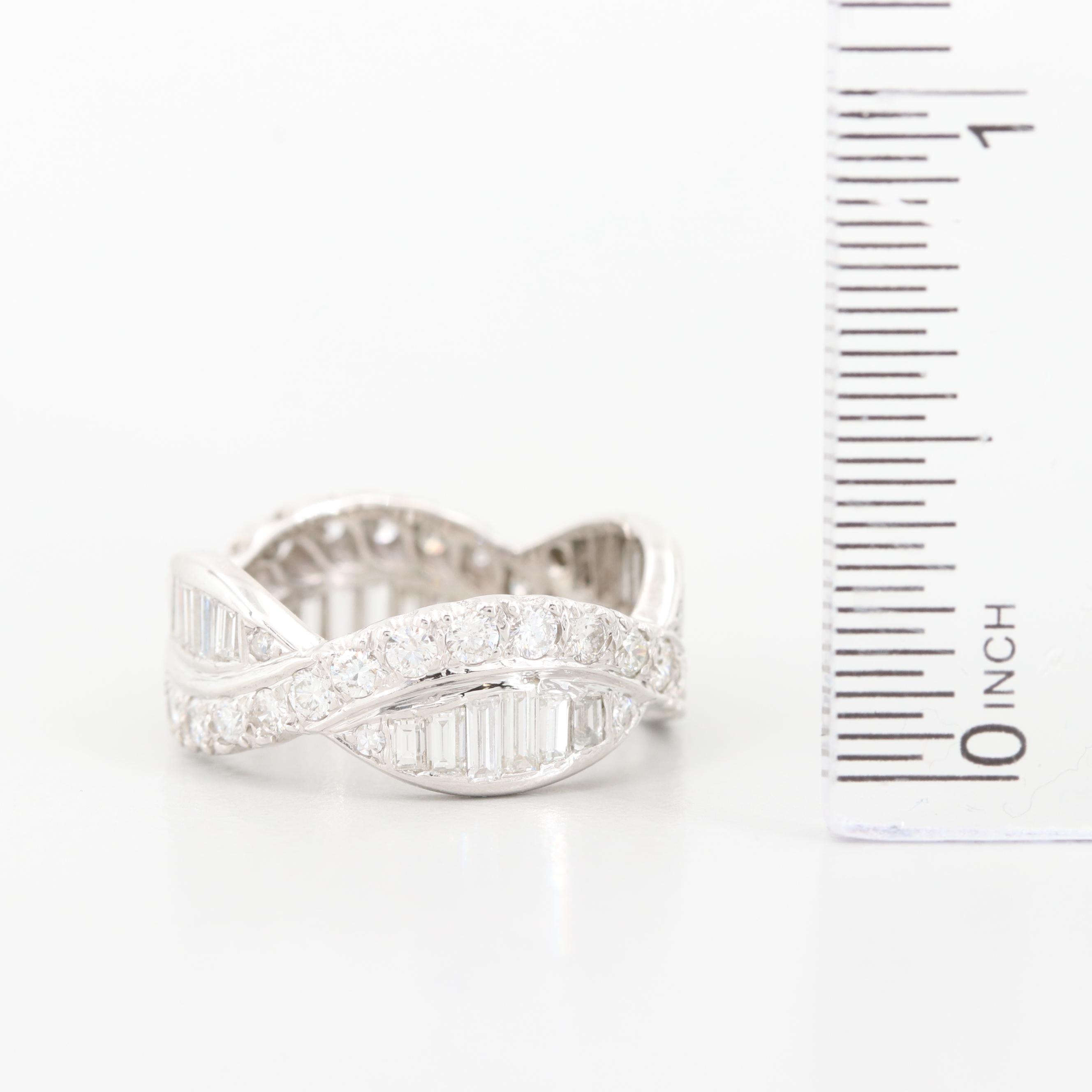 14K White Gold 2.33 CTW Diamond Eternity Band