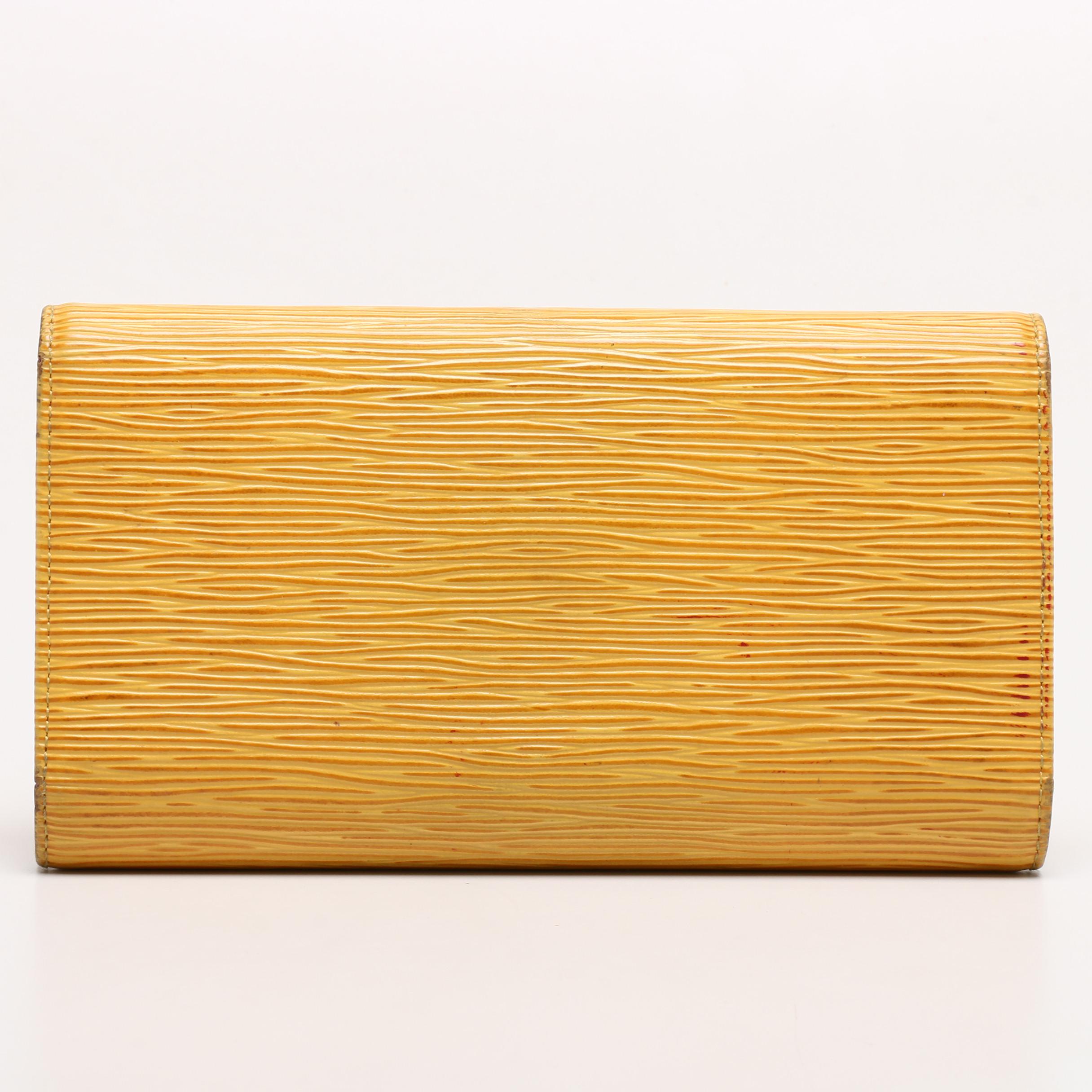 Louis Vuitton Tassil Yellow Epi Leather Porte Tresor International Wallet