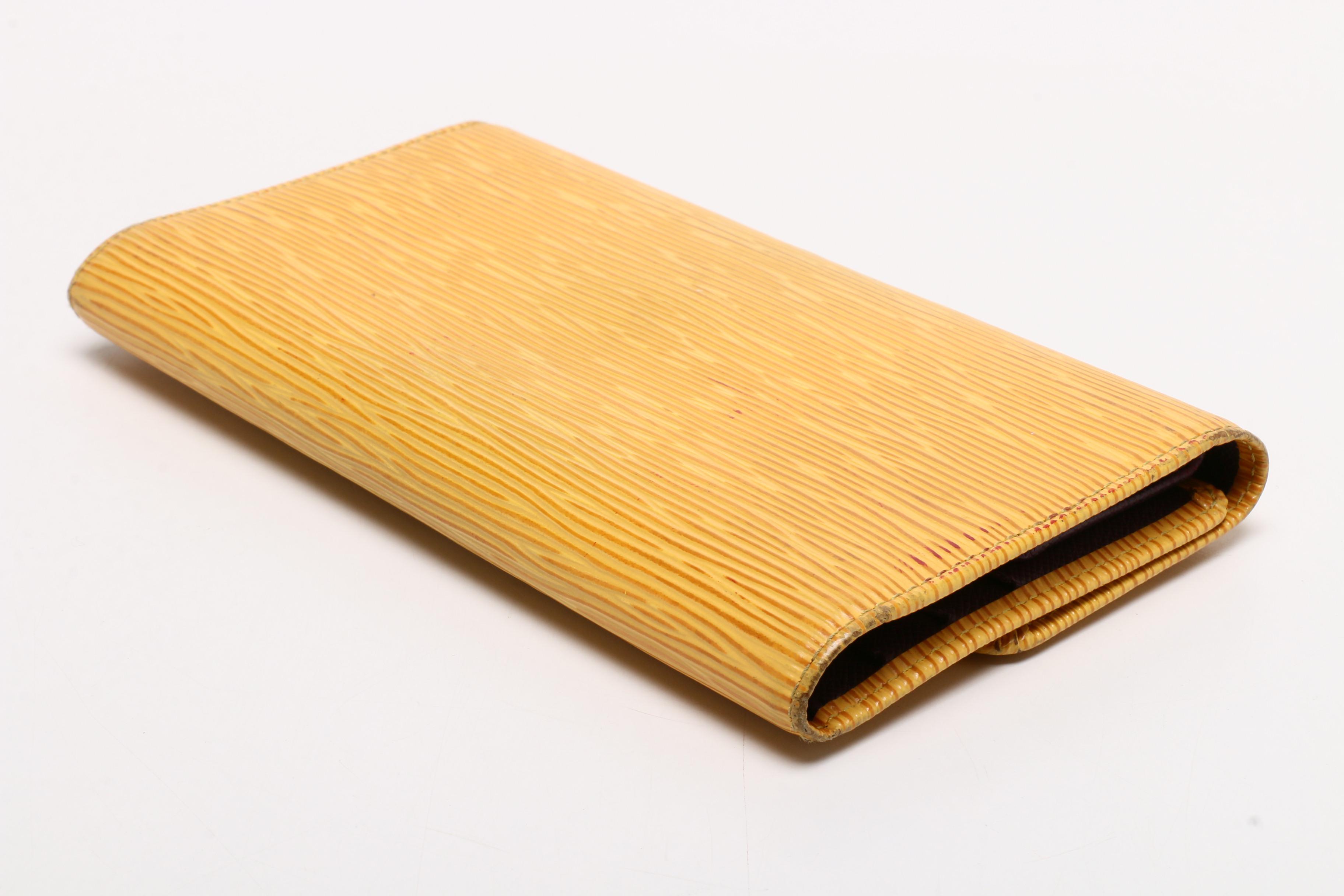 Louis Vuitton Tassil Yellow Epi Leather Porte Tresor International Wallet