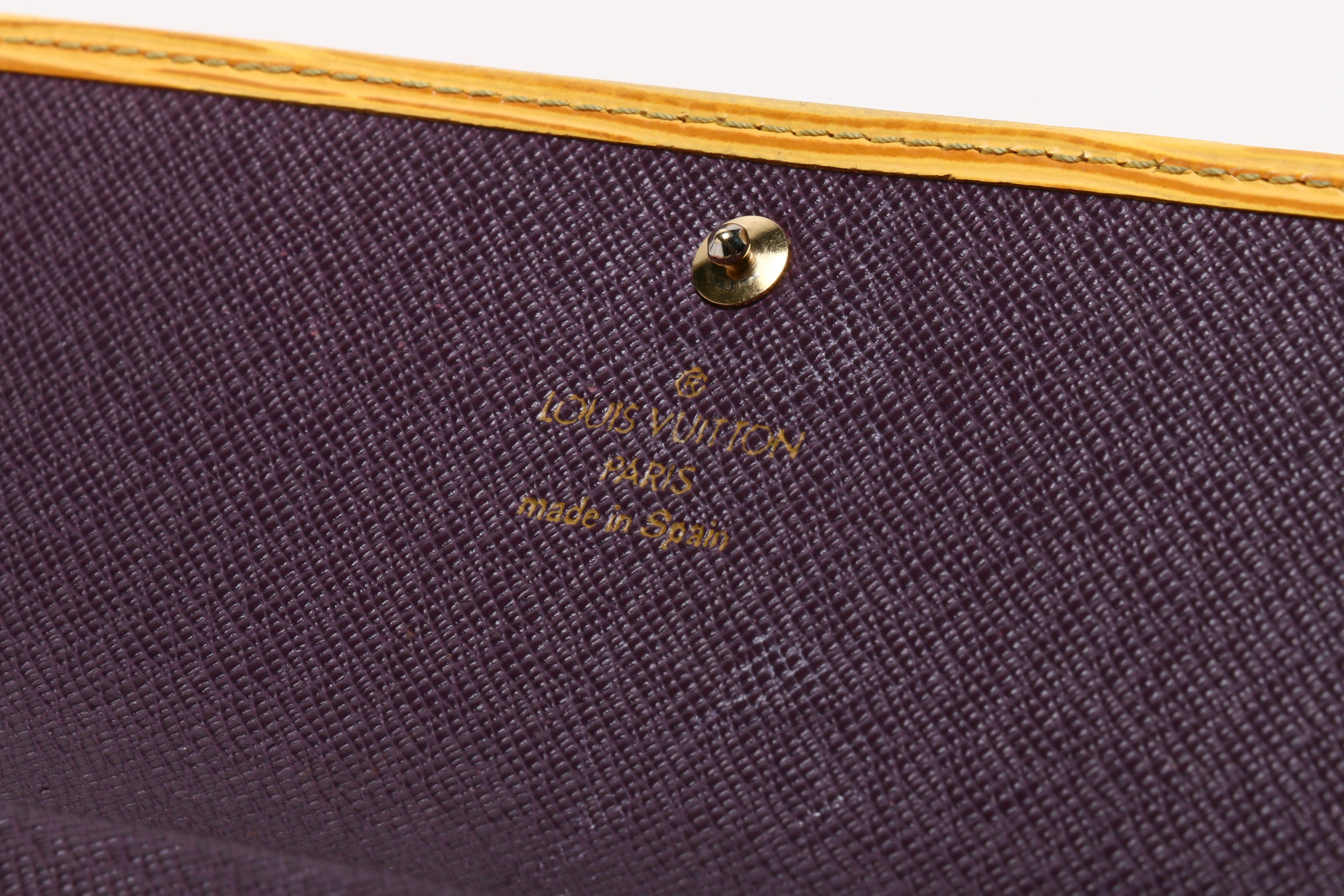 Louis Vuitton Tassil Yellow Epi Leather Porte Tresor International Wallet